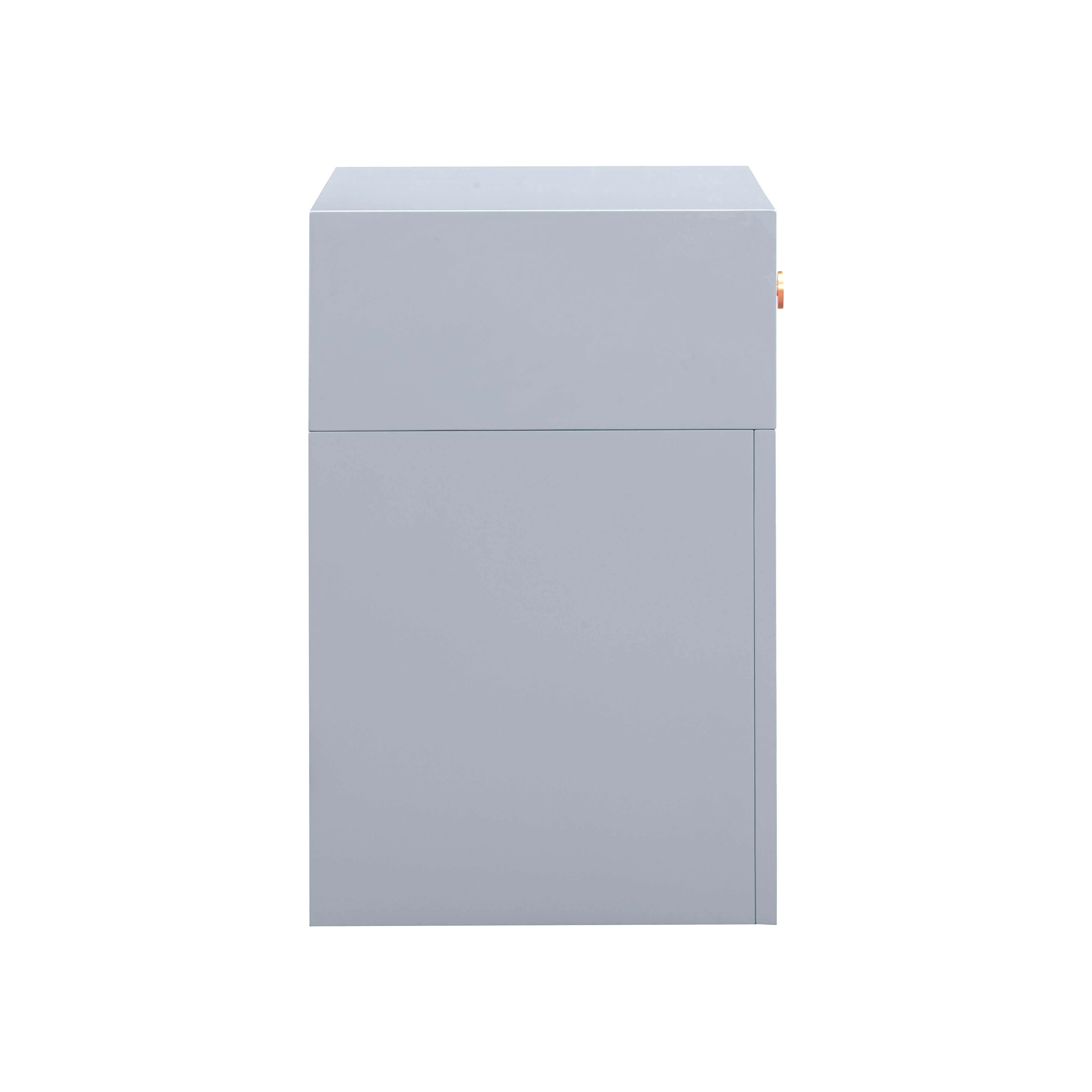 Suzie Pastel Blue & Rattan Nightstand - Image 3