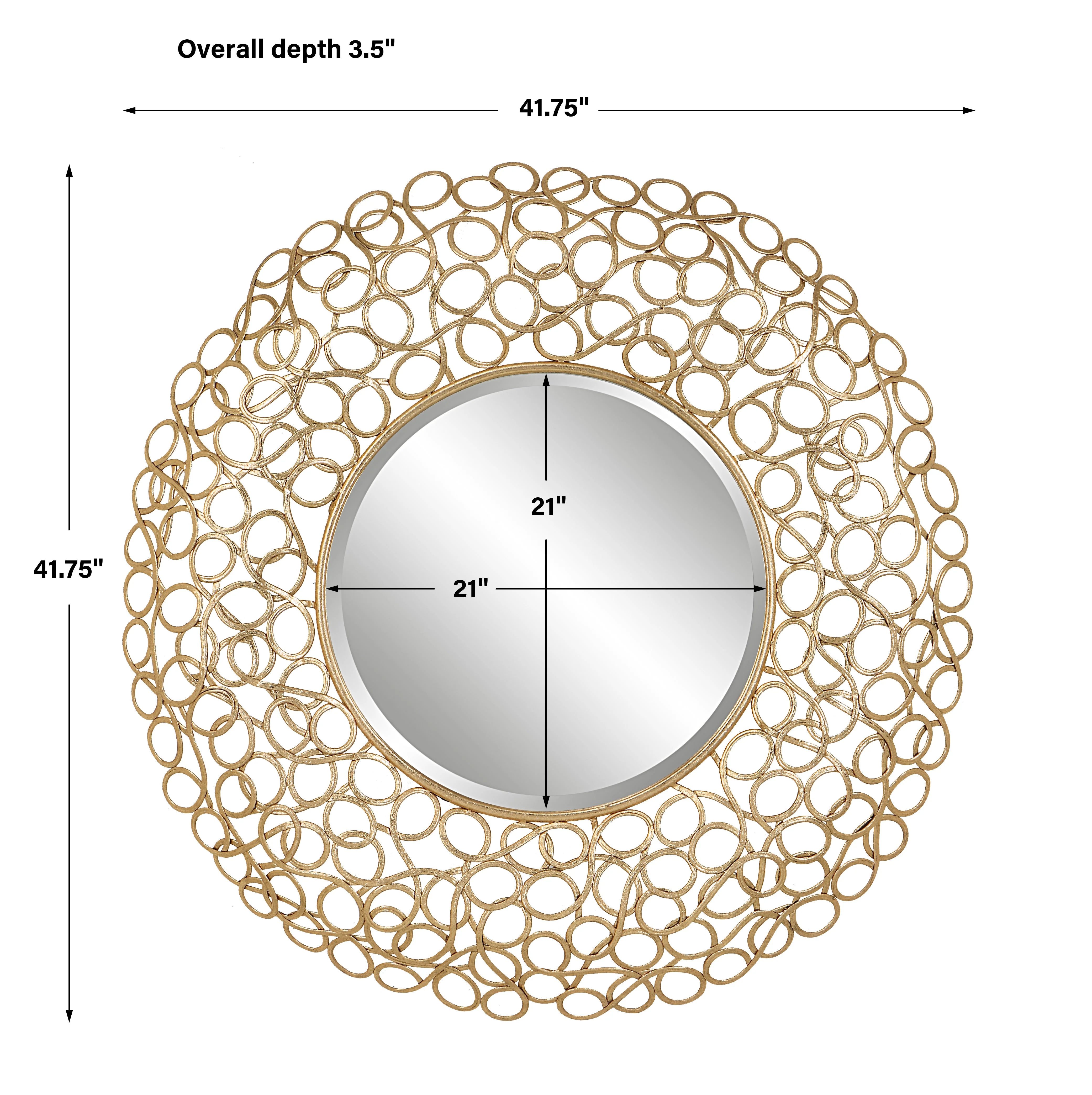 Swirl Round Mirror - Image 4