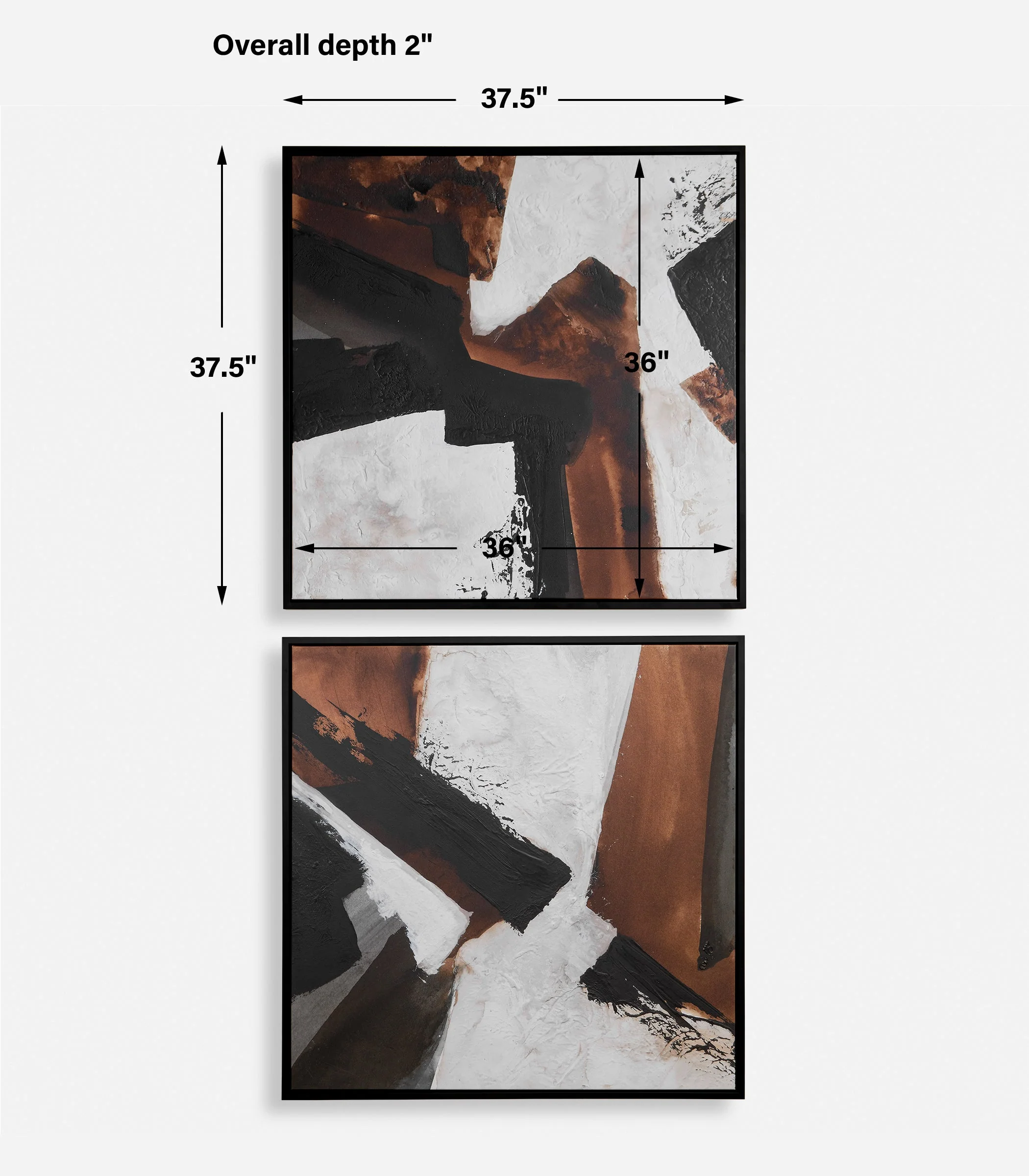 Tactile Inspiration Framed Abstract Art, S/2 - Image 5