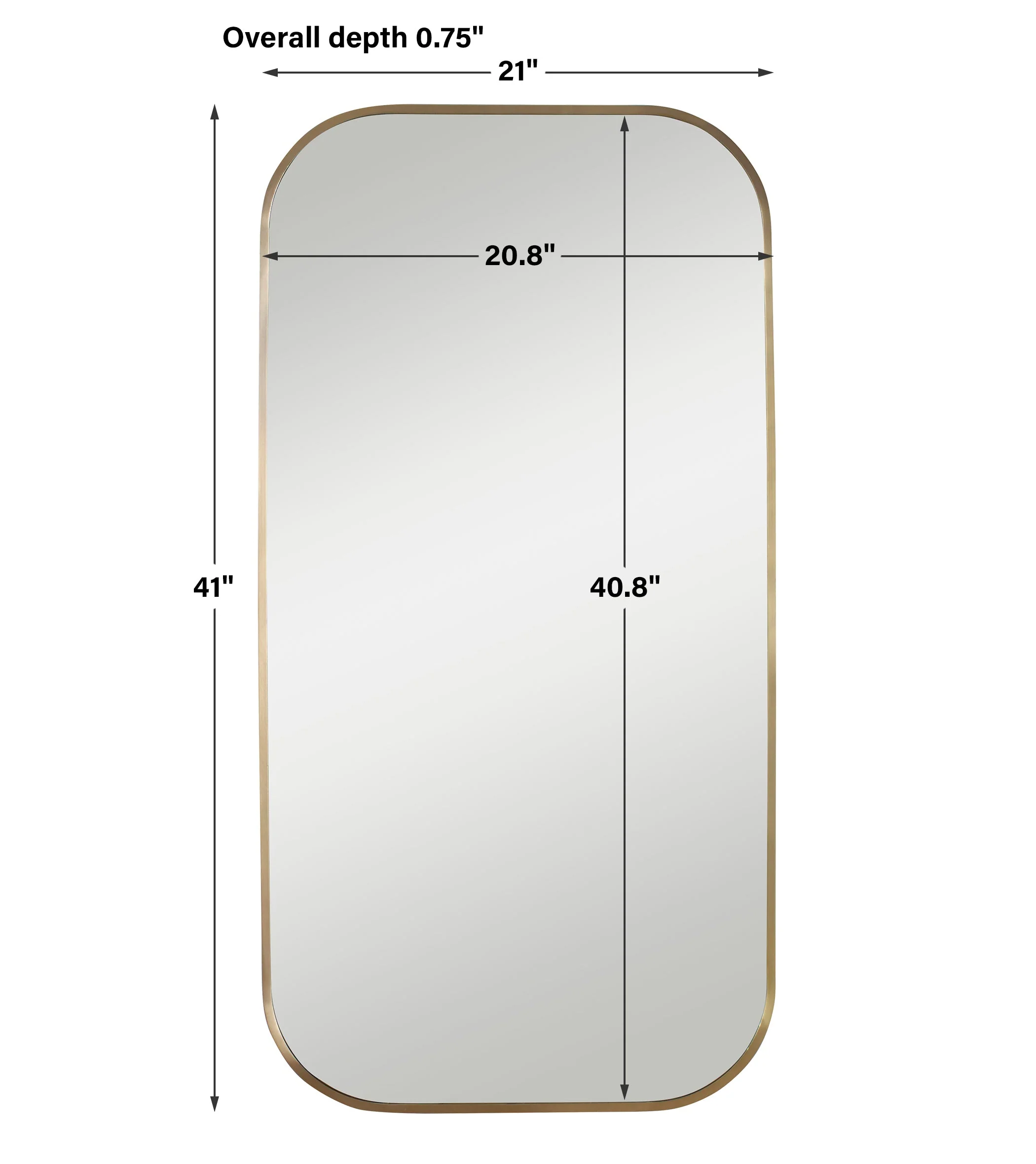 Taft Brass Mirror - Image 4