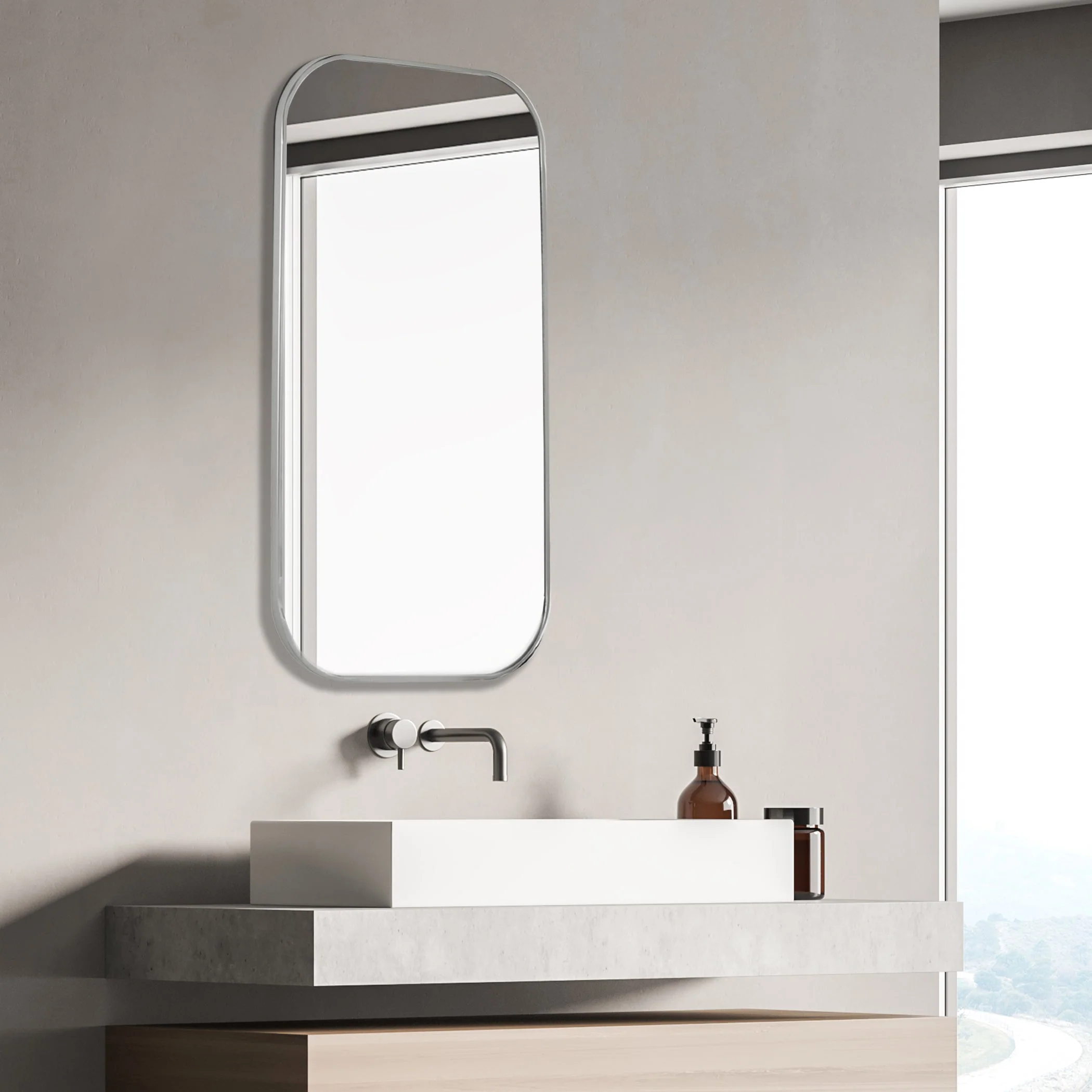 Taft Polished Nickel Mirror - Image 3