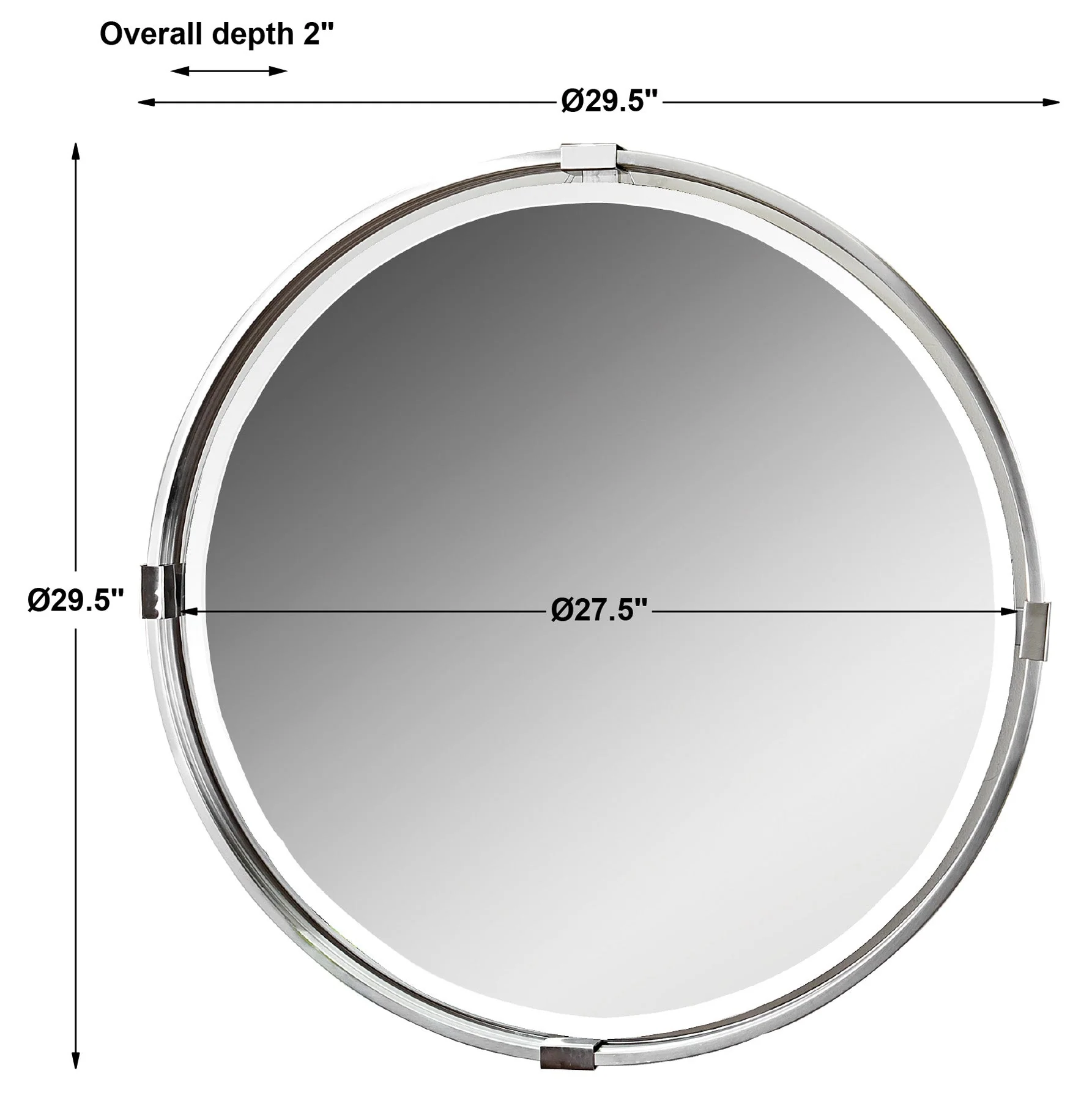 Tazlina Round Mirror - Image 6