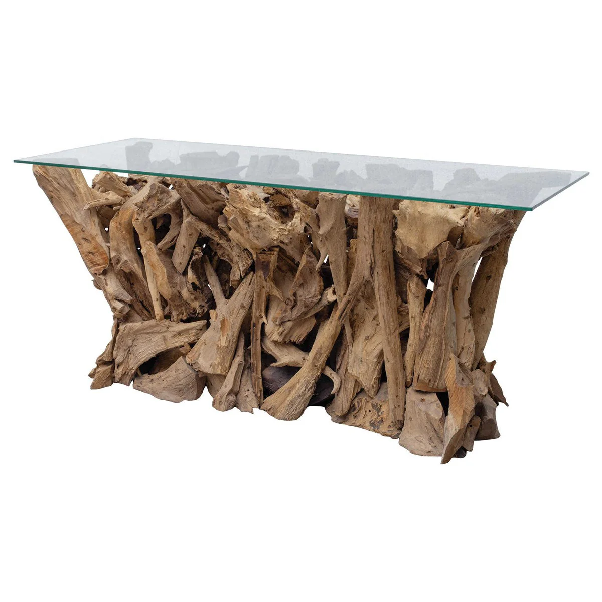 Teak Root Console Table, 2 Cartons - Image 2