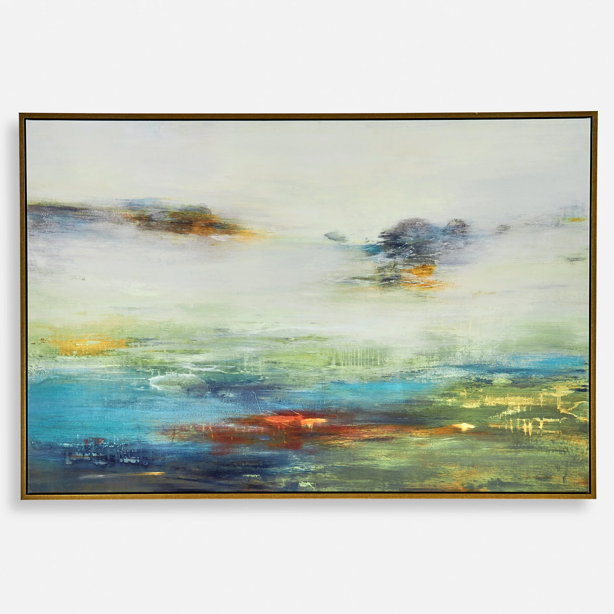 Textured Land Framed Canvas - Image 4