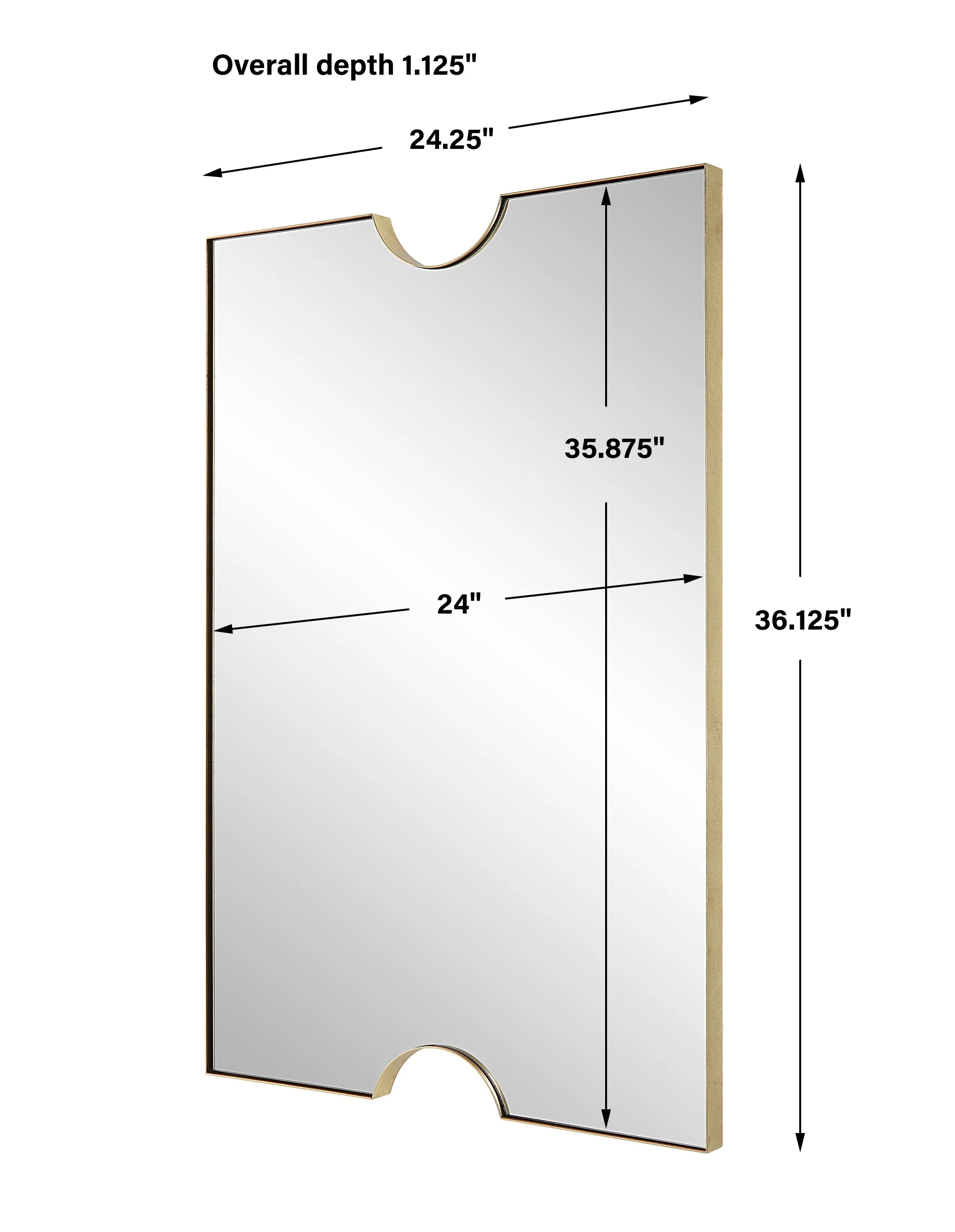Ticket Gold Vanity Mirror - Image 5