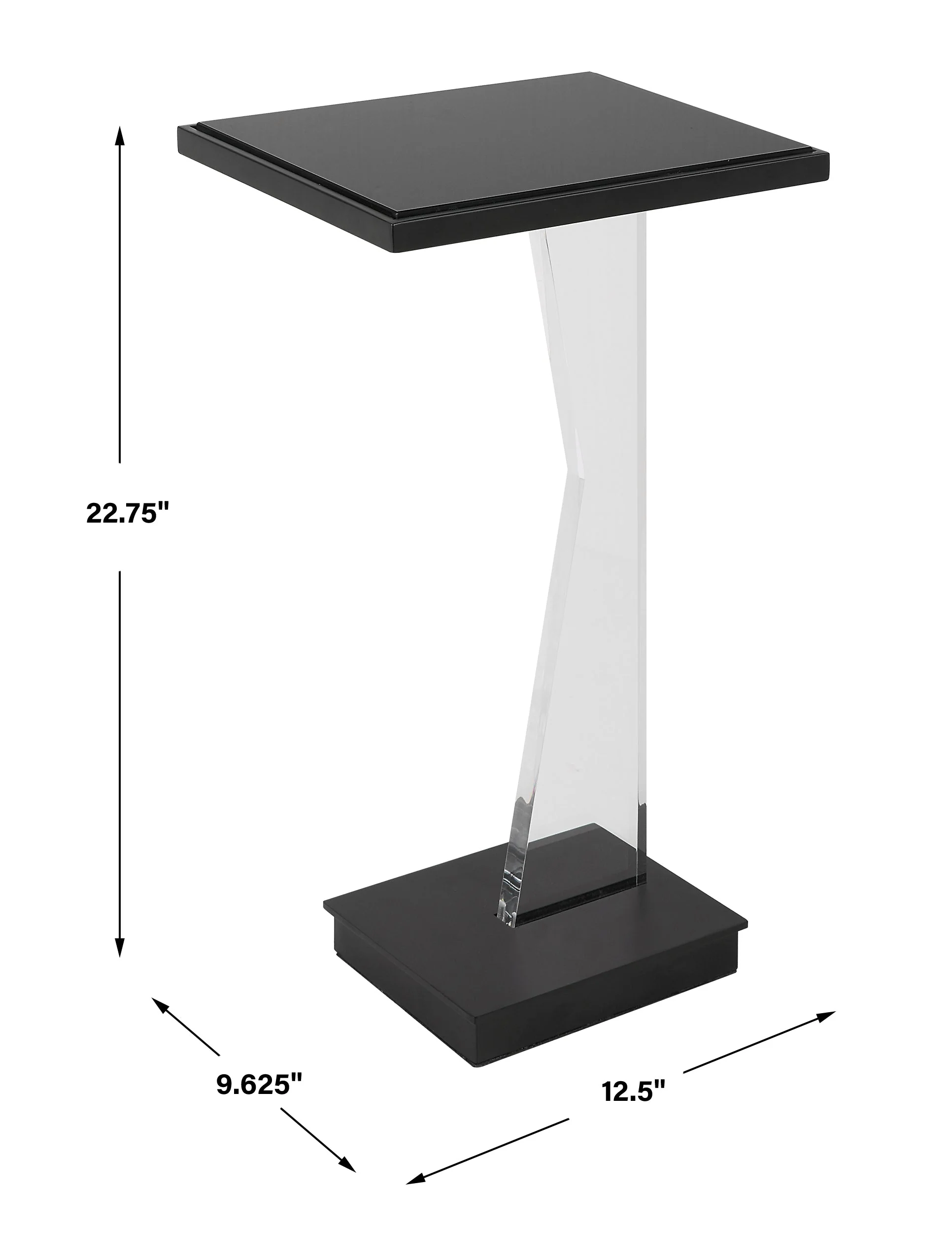 Uttermost Angle Contemporary Accent Table - Image 6