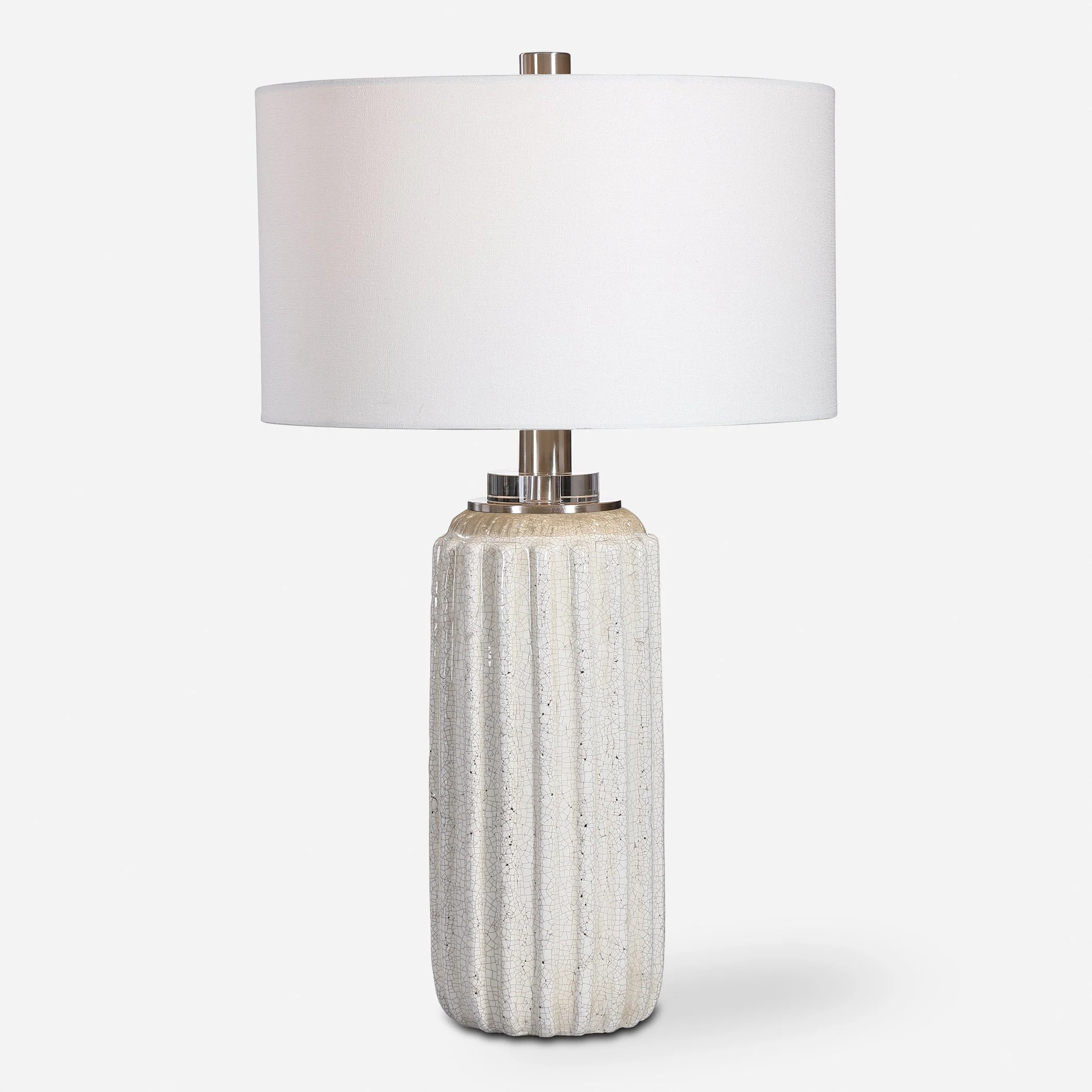 Uttermost Azariah White Crackle Table Lamp - Image 3