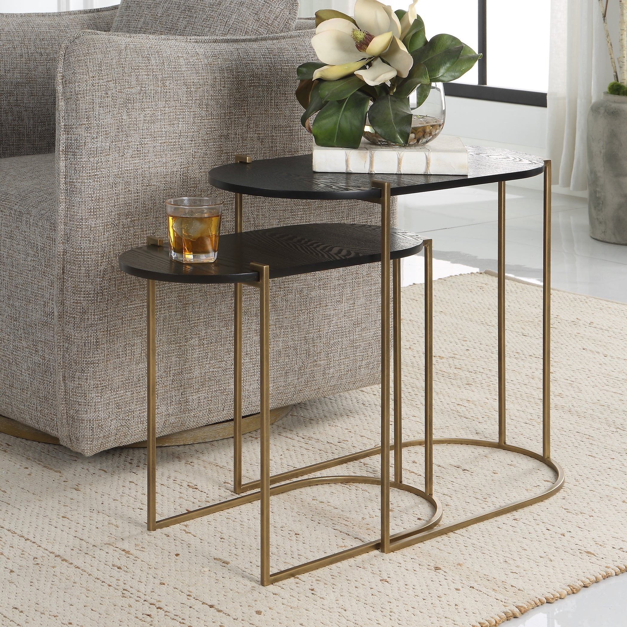 Uttermost Aztec Wood Nesting Tables, Set/2 - Image 3