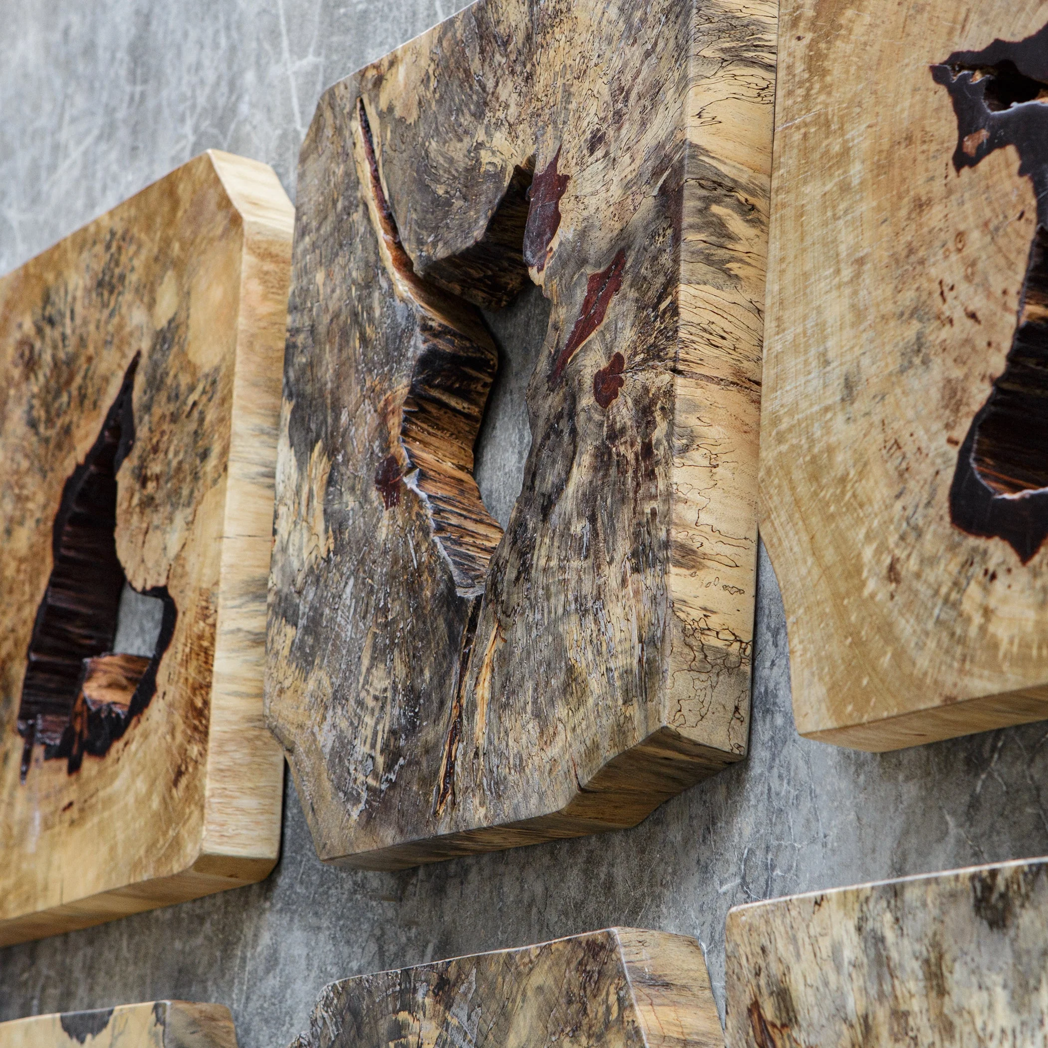 Uttermost Bahati Wood Wall Décor In Natural, S/9 - Image 6