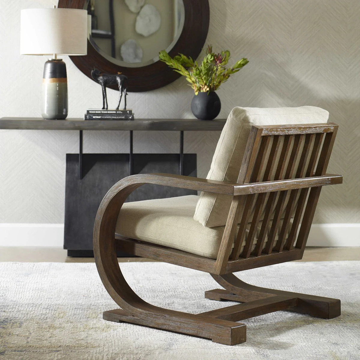 Uttermost Bedrich Wooden Accent Chair - Image 5