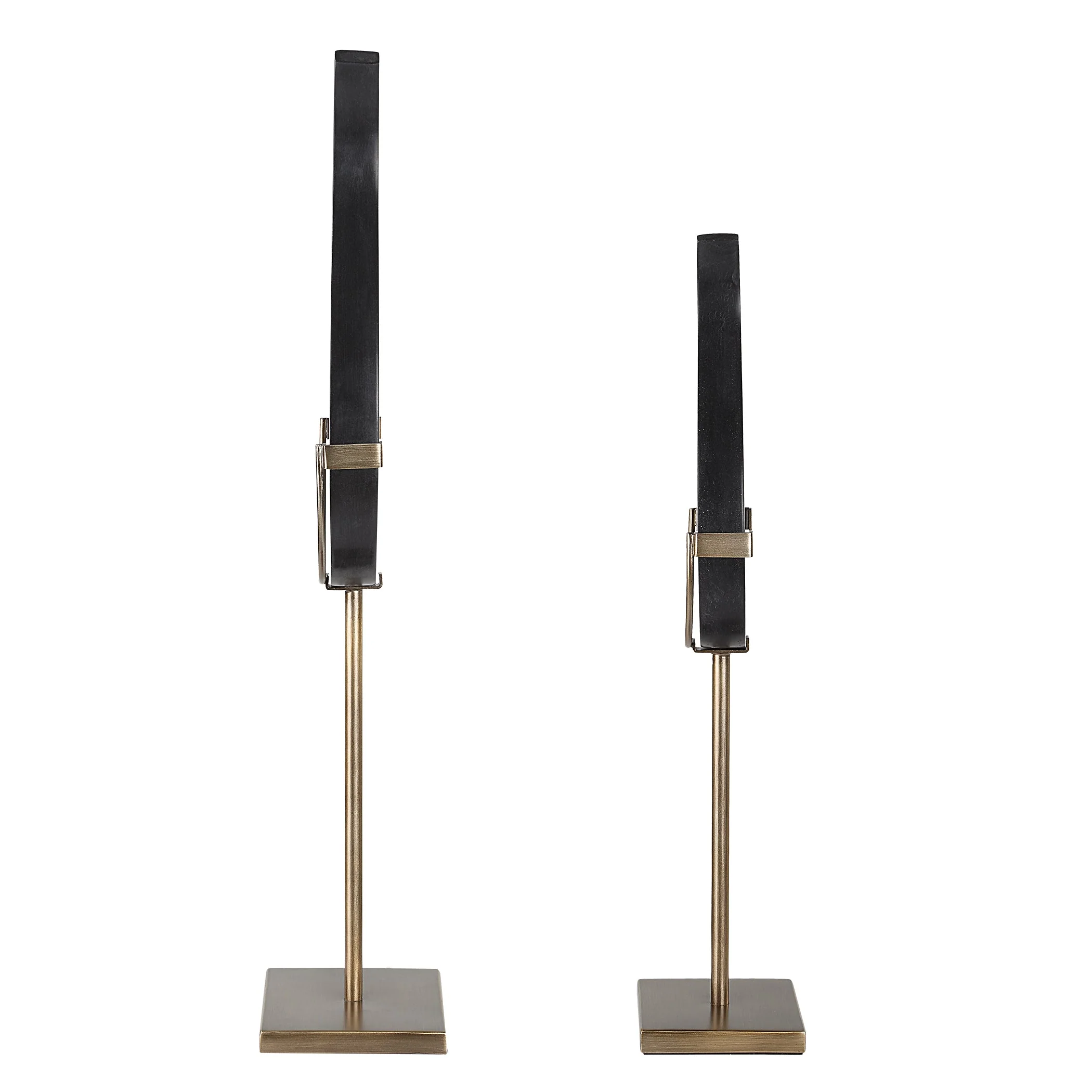 Uttermost Black Flame Sculptures, S/2 - Image 5