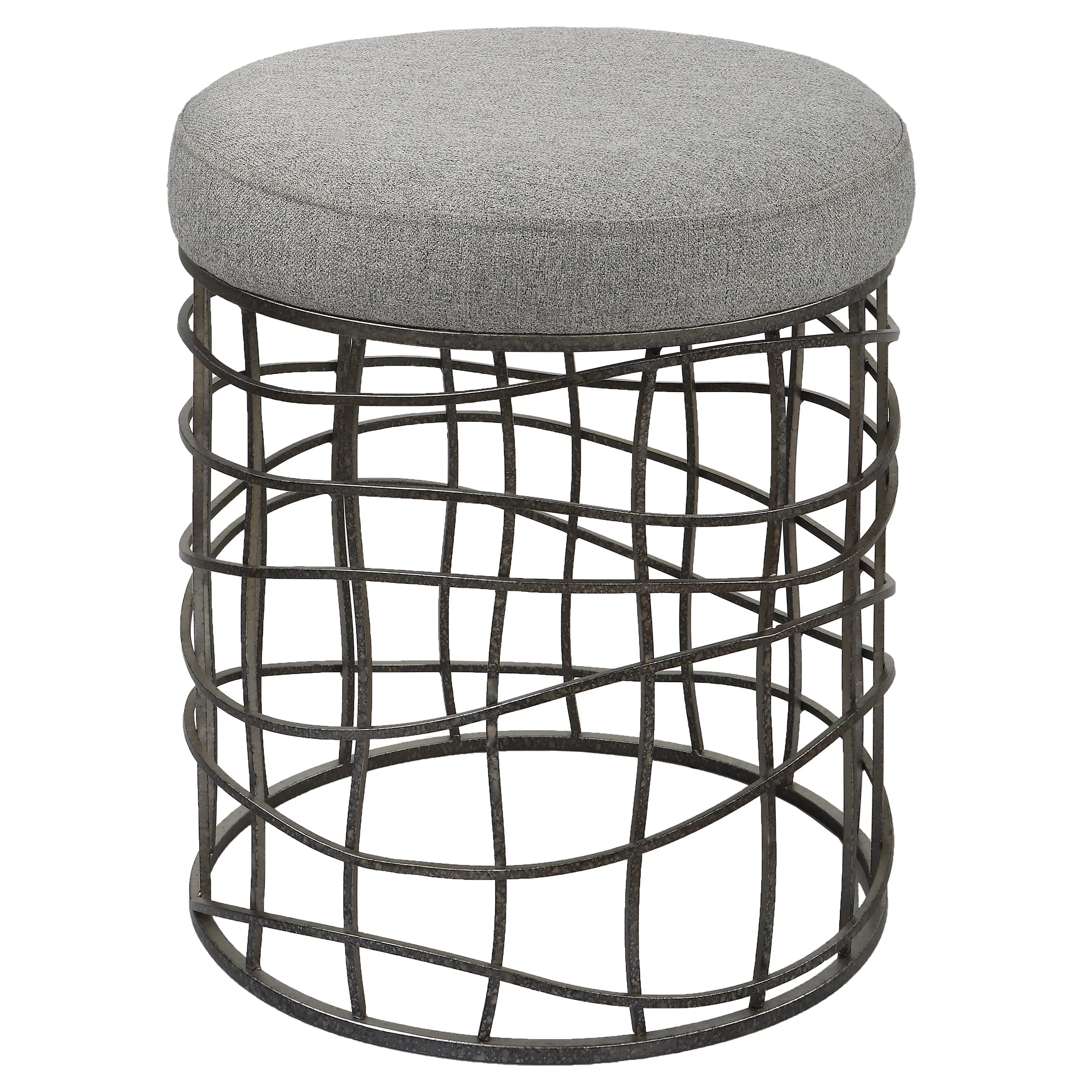 Uttermost Carnival Iron Round Accent Stool - Image 3