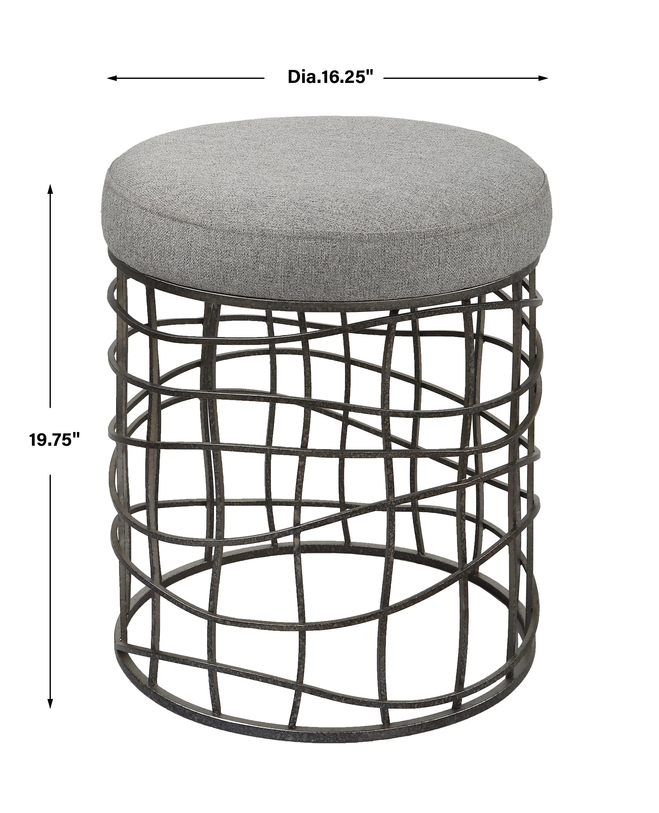 Uttermost Carnival Iron Round Accent Stool - Image 4
