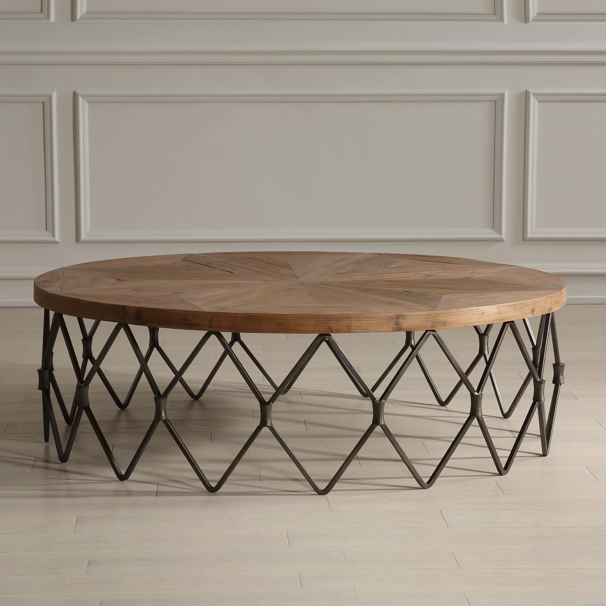 Uttermost Chain Reaction Wooden Coffee Table - Image 5