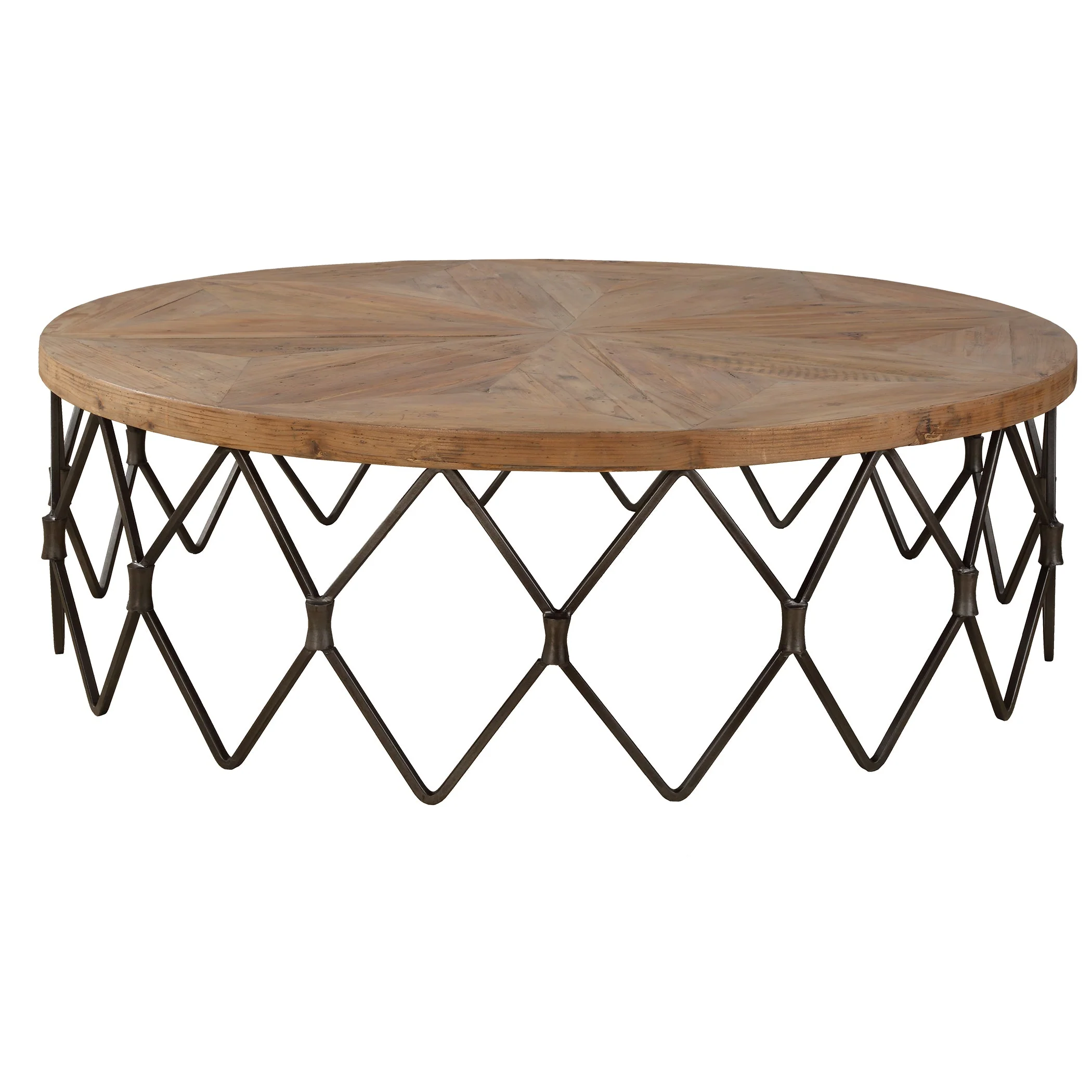 Uttermost Chain Reaction Wooden Coffee Table - Image 6