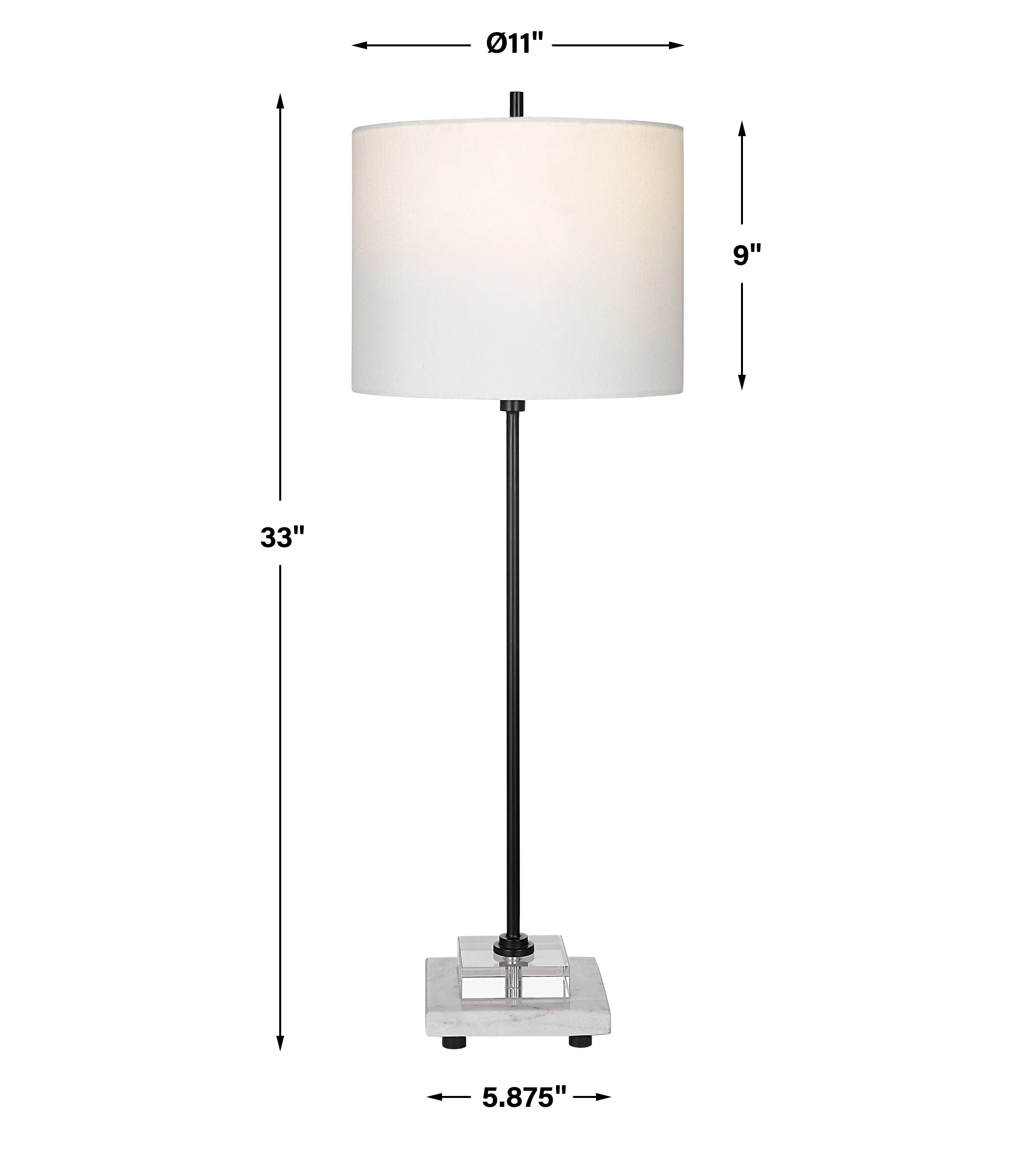 Uttermost Ciara Sleek Buffet Lamp - Image 4