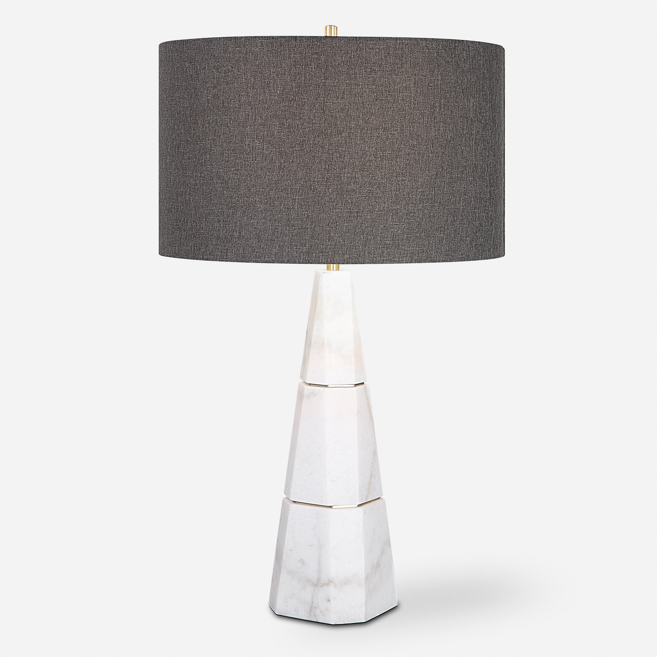 Uttermost Citadel White Marble Table Lamp - Image 3