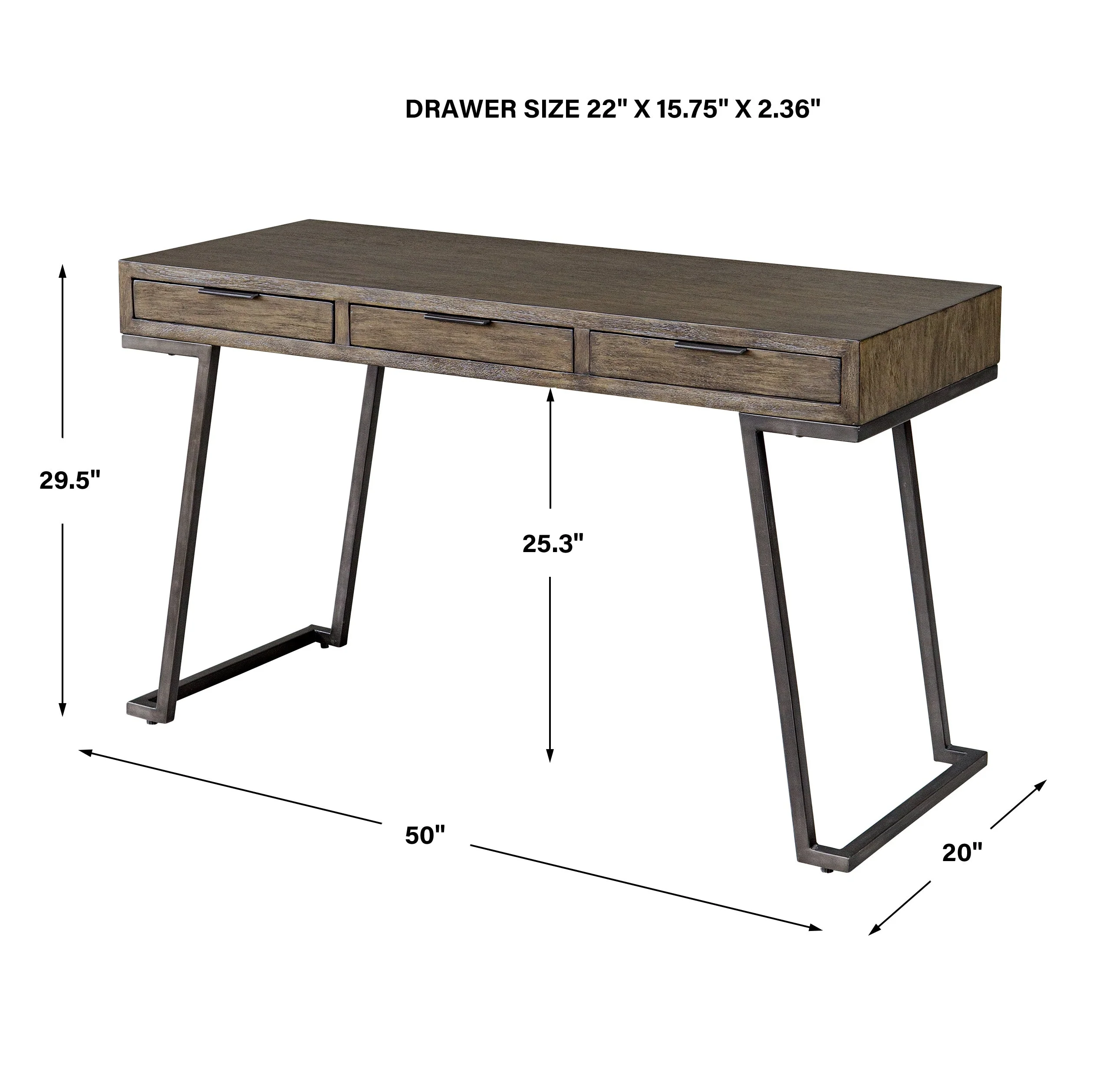 Uttermost Comrade Natural Wood Desk - Image 3