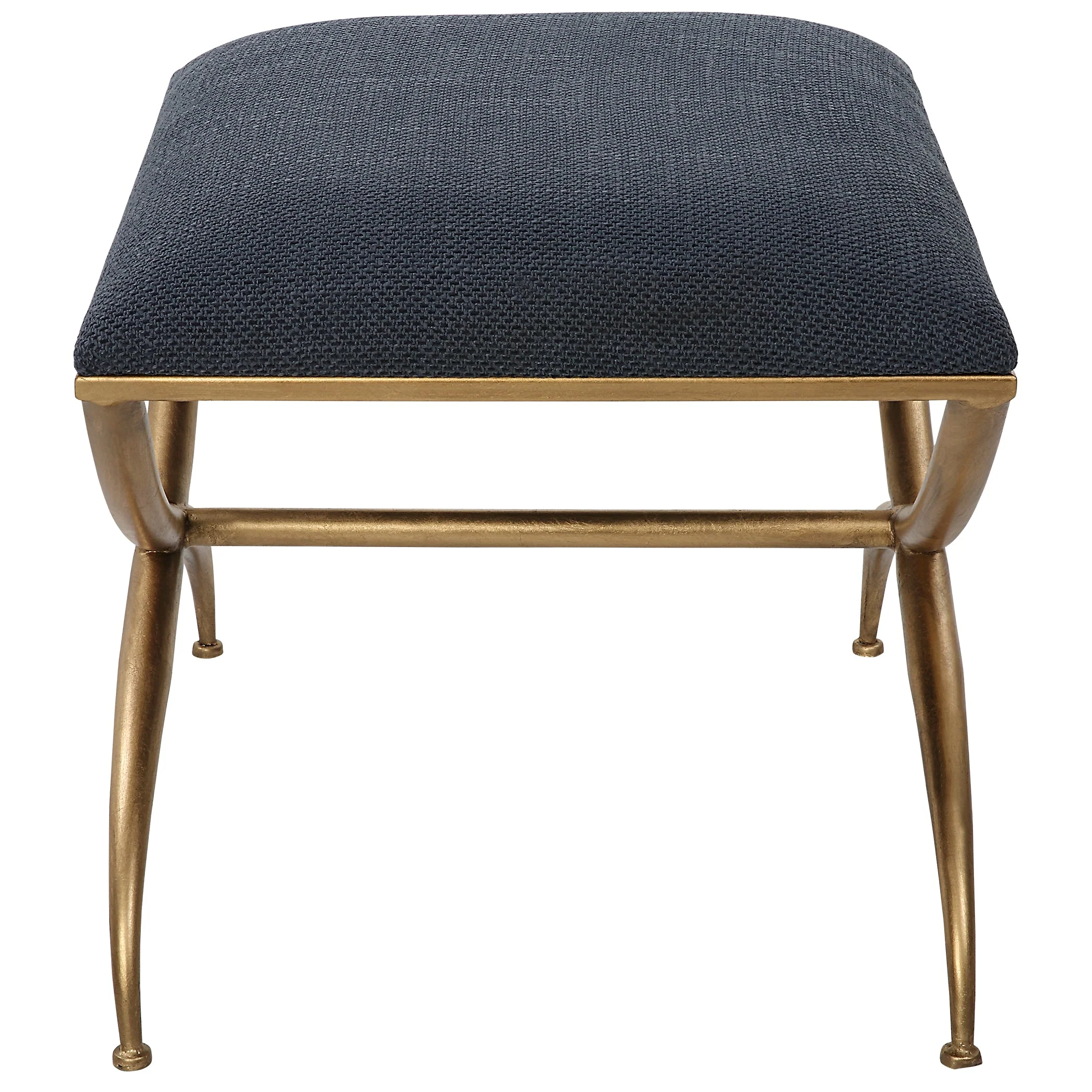 Uttermost Crossing Small Navy Bench - Image 5