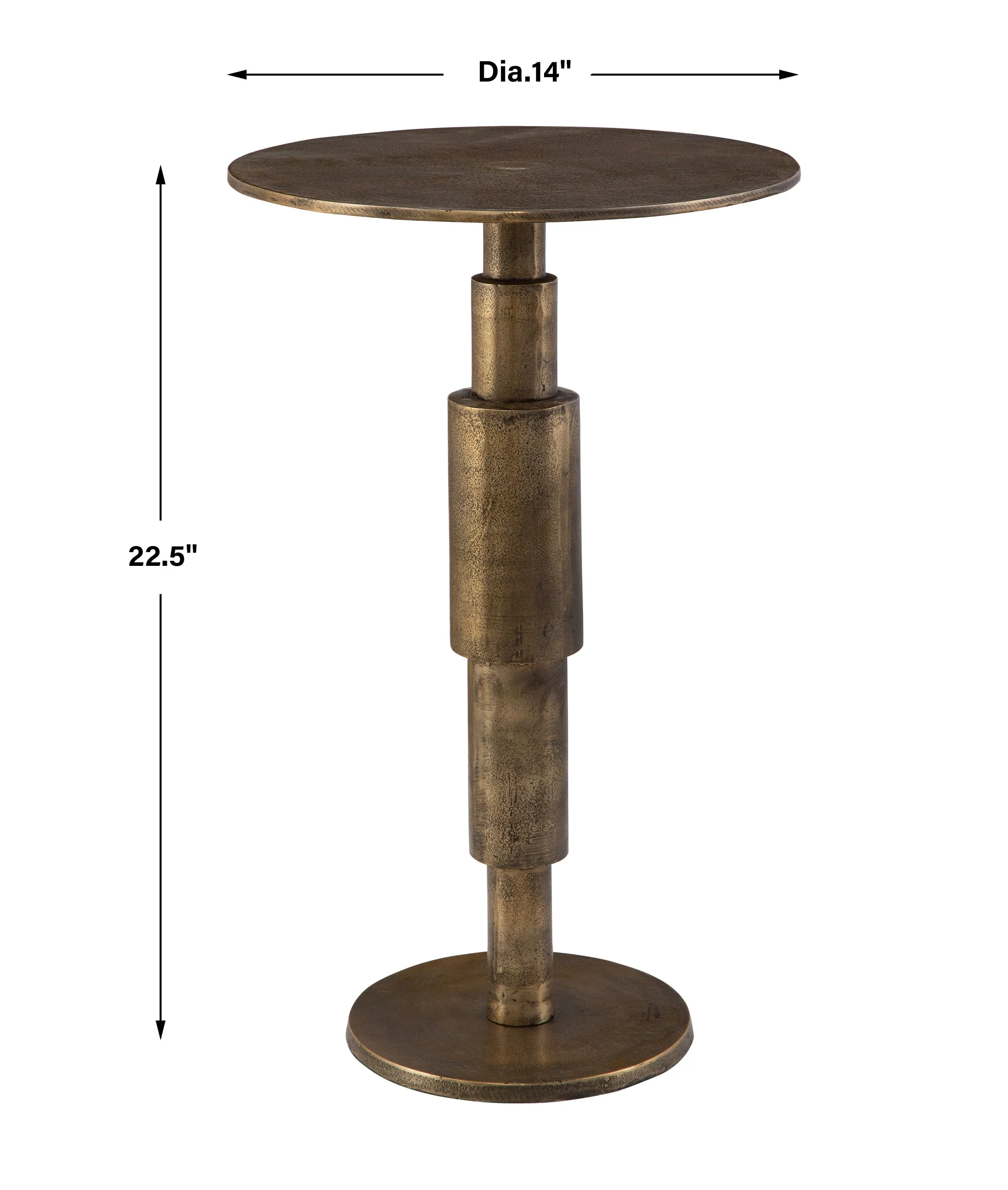 Uttermost Descend Gold Accent Table - Image 3