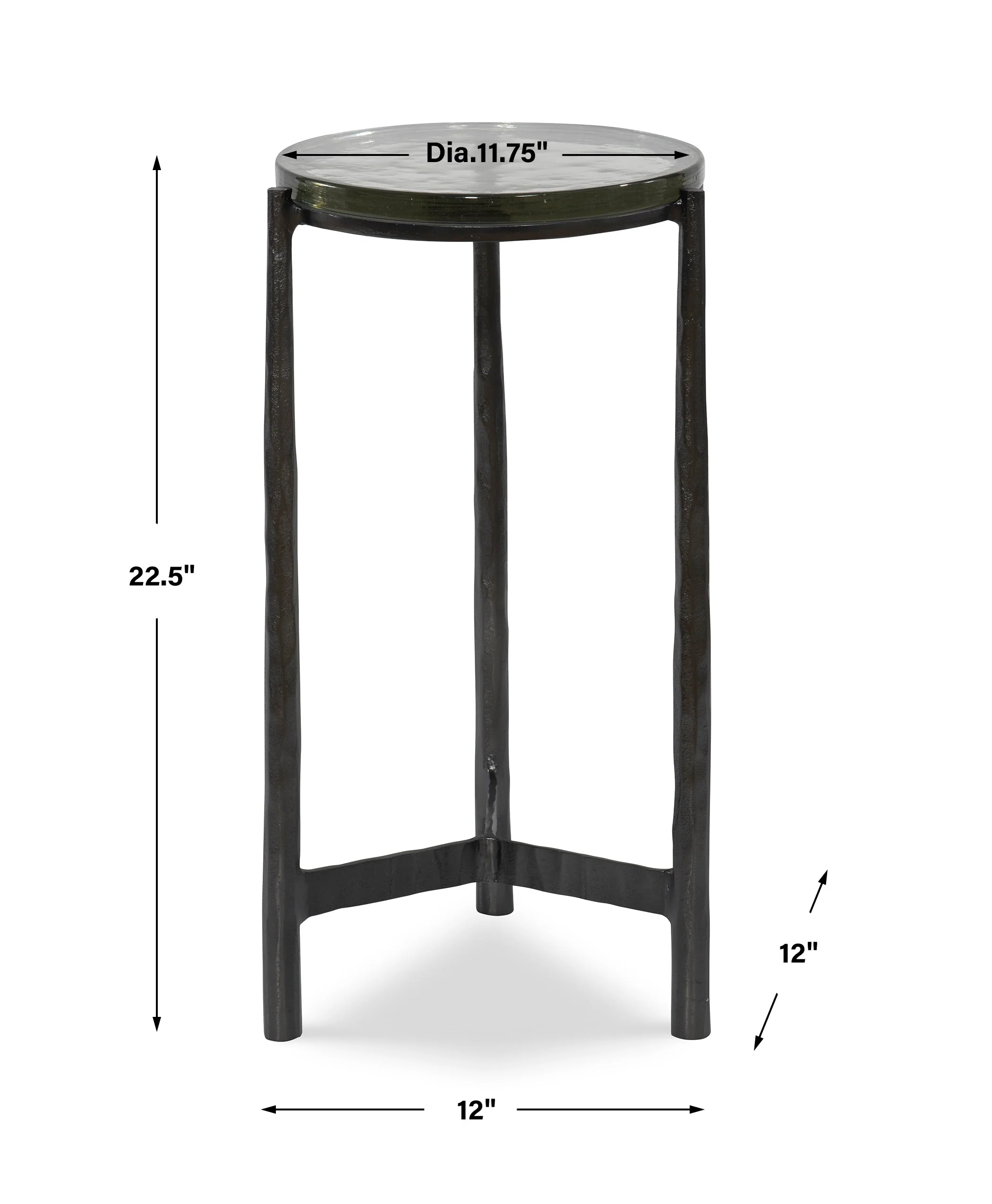 Uttermost Eternity Iron & Glass Accent Table - Image 4