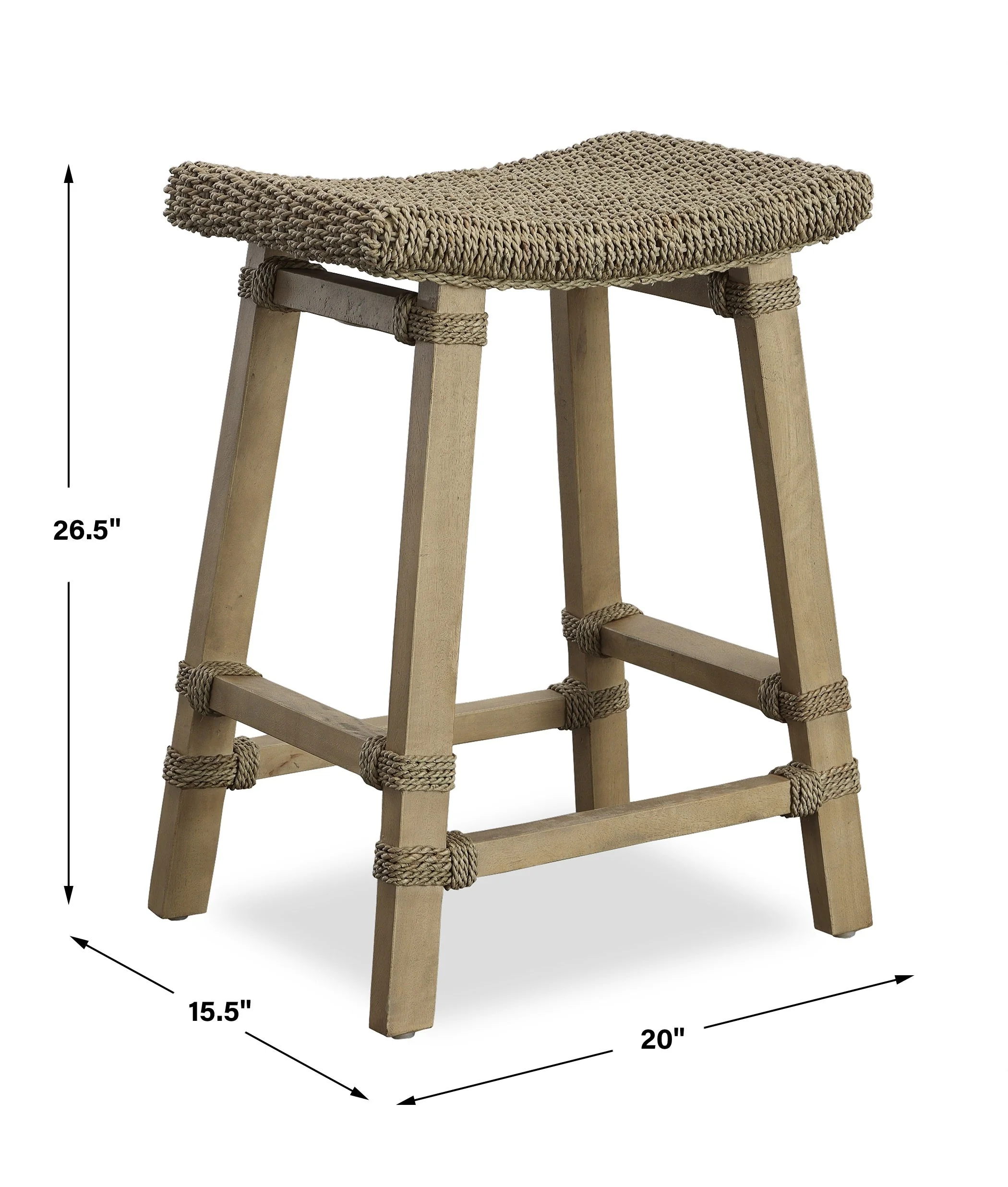 Uttermost Everglade Sea Grass Counter Stool - Image 5
