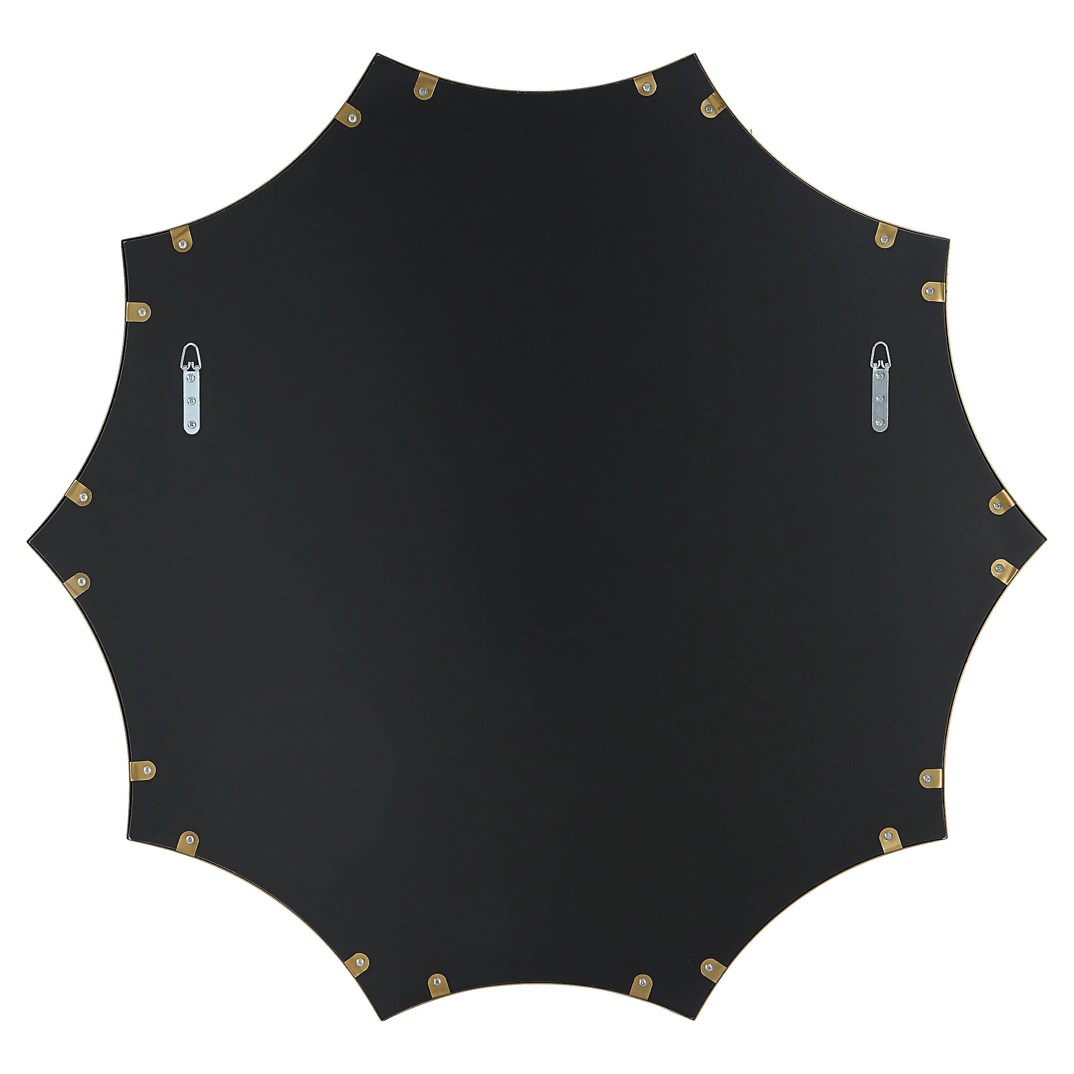 Uttermost Flare Brushed Brass Round Mirror - Image 8