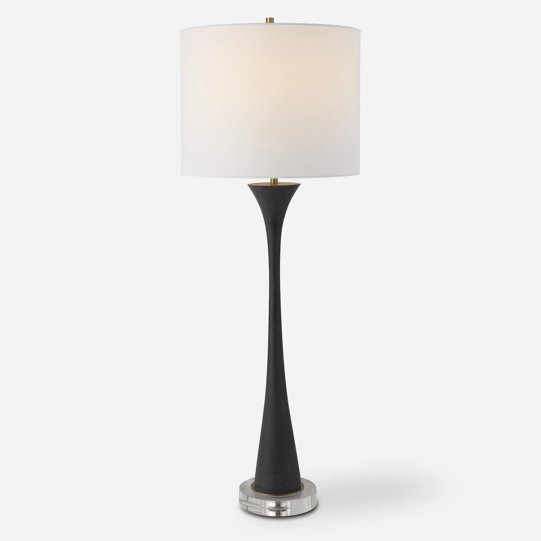 Uttermost Fountain Black Stone Buffet Lamp - Image 3