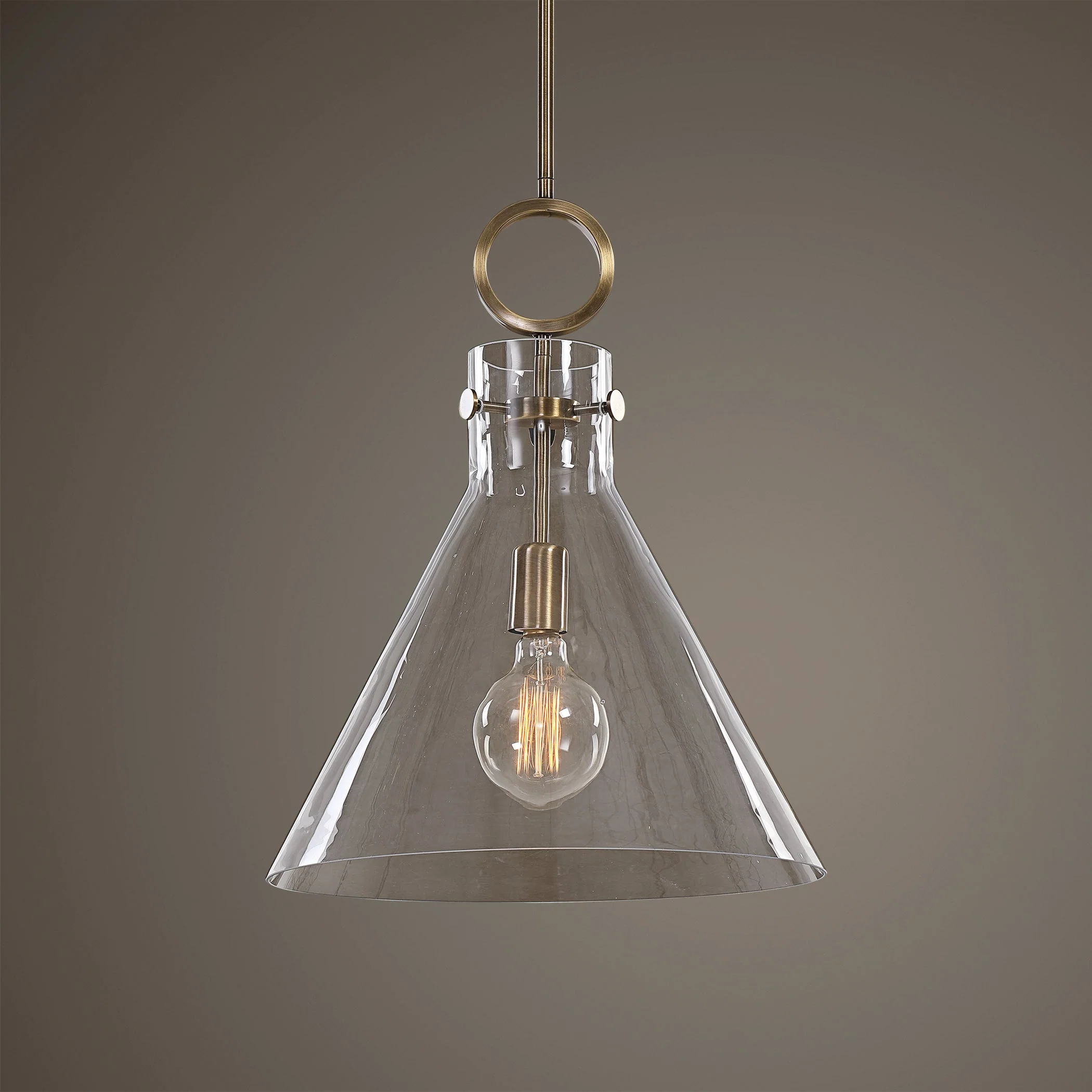 Uttermost Imbuto Funnel Glass 1 Light Pendant - Image 4