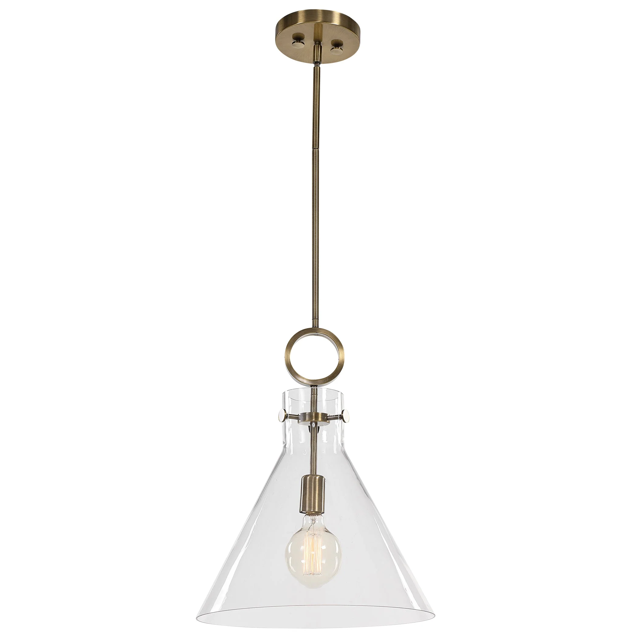 Uttermost Imbuto Funnel Glass 1 Light Pendant - Image 7