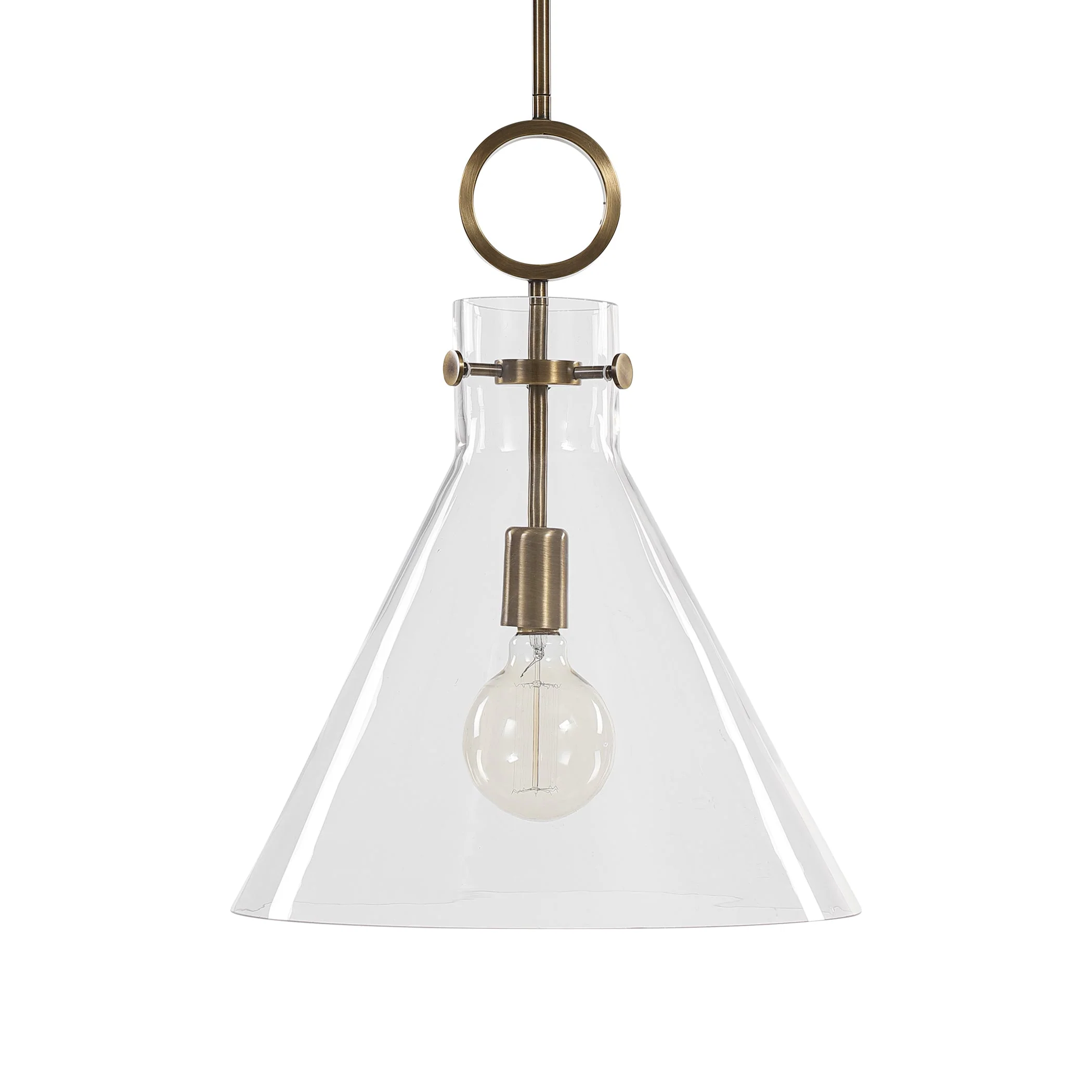 Uttermost Imbuto Funnel Glass 1 Light Pendant - Image 8