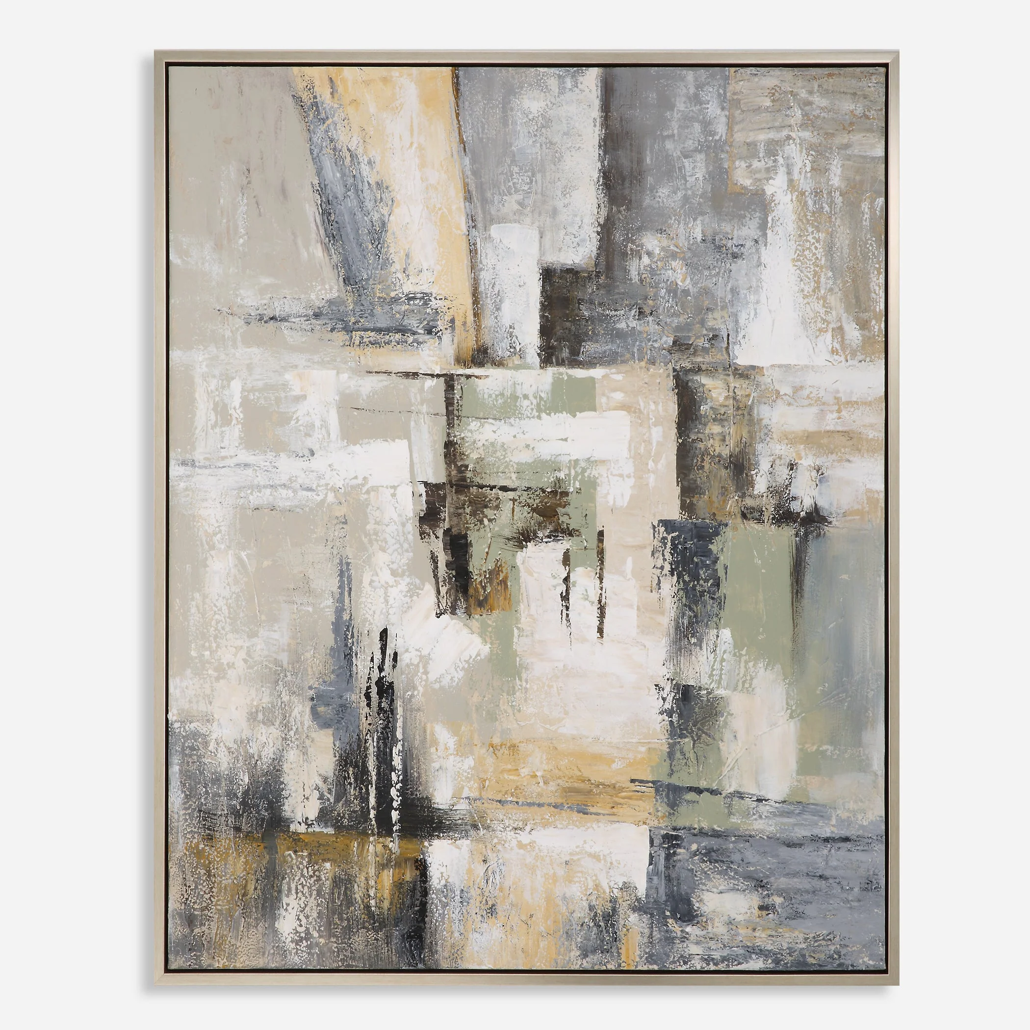 Uttermost Intuition Hand Painted Abstract Art - Image 3