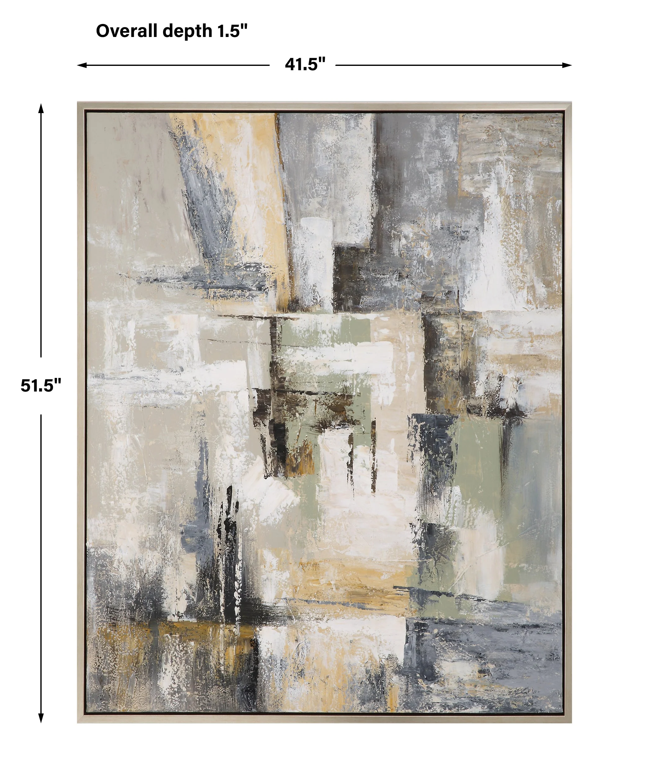 Uttermost Intuition Hand Painted Abstract Art - Image 5