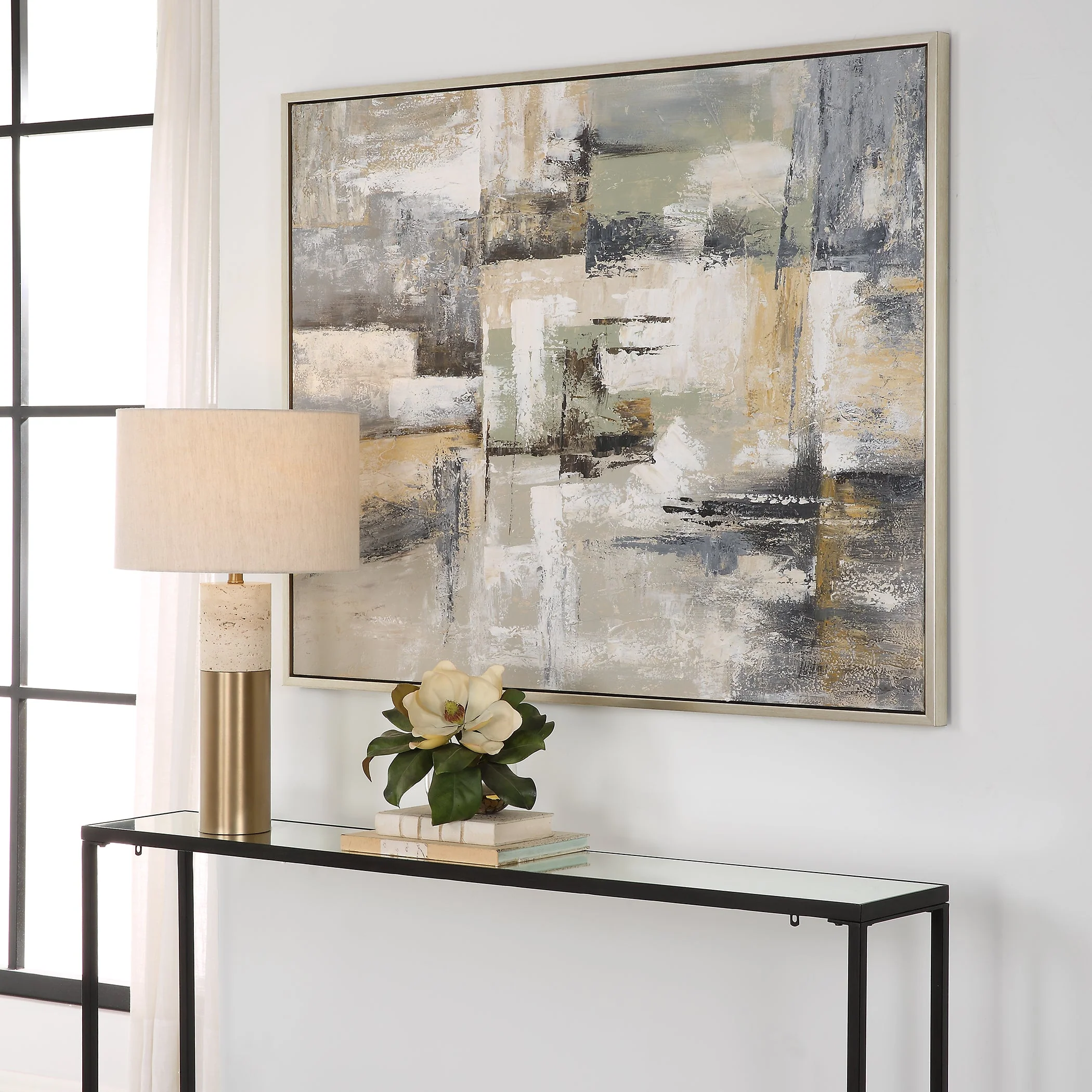 Uttermost Intuition Hand Painted Abstract Art - Image 6