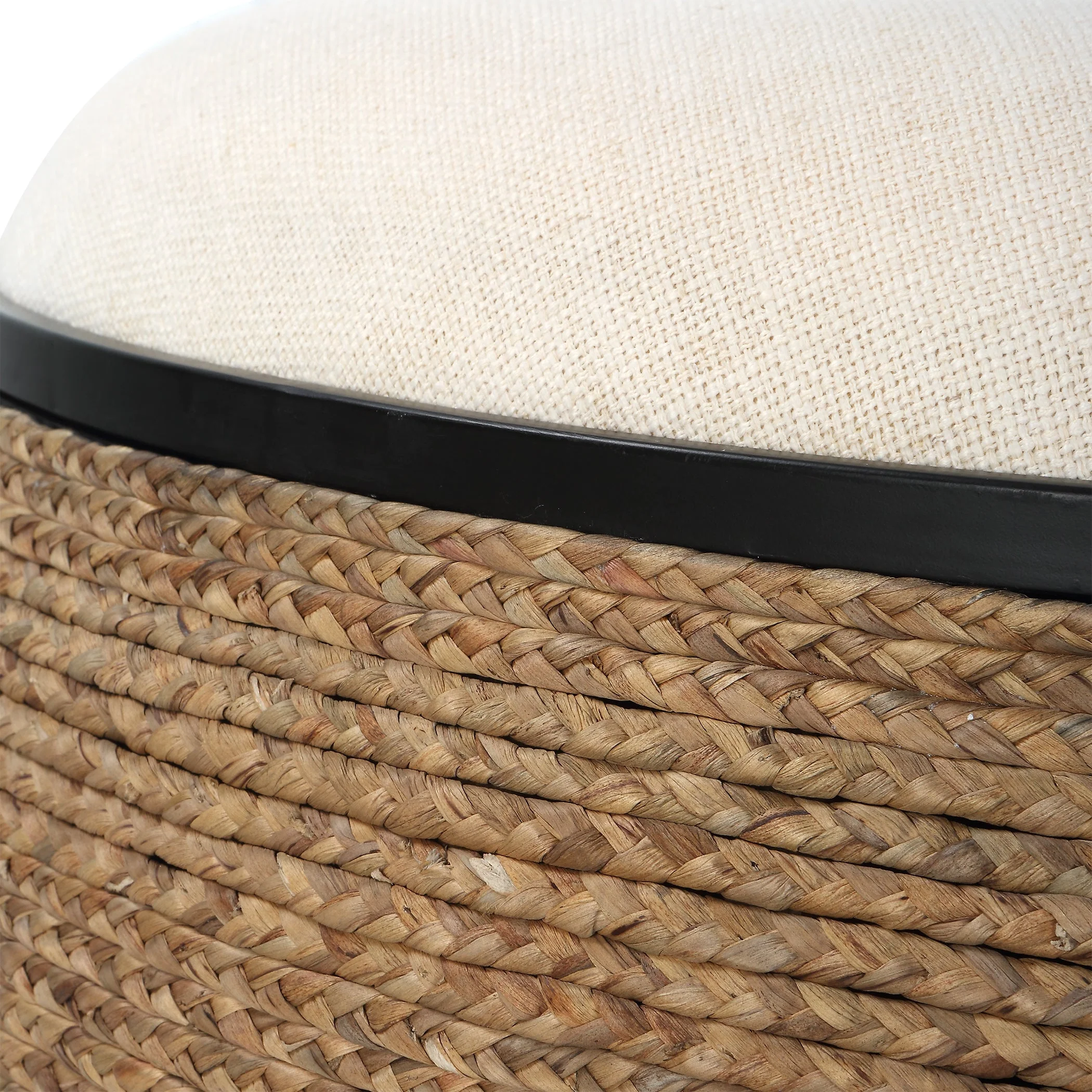 Uttermost Island Straw Storage Ottoman / Coffee Table - Image 5
