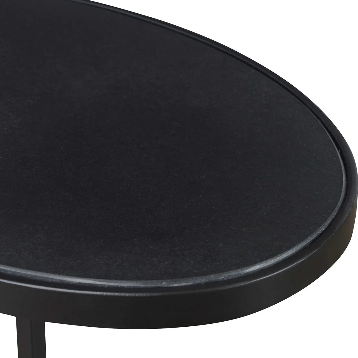 Uttermost Jessenia Black Marble Accent Table - Image 3