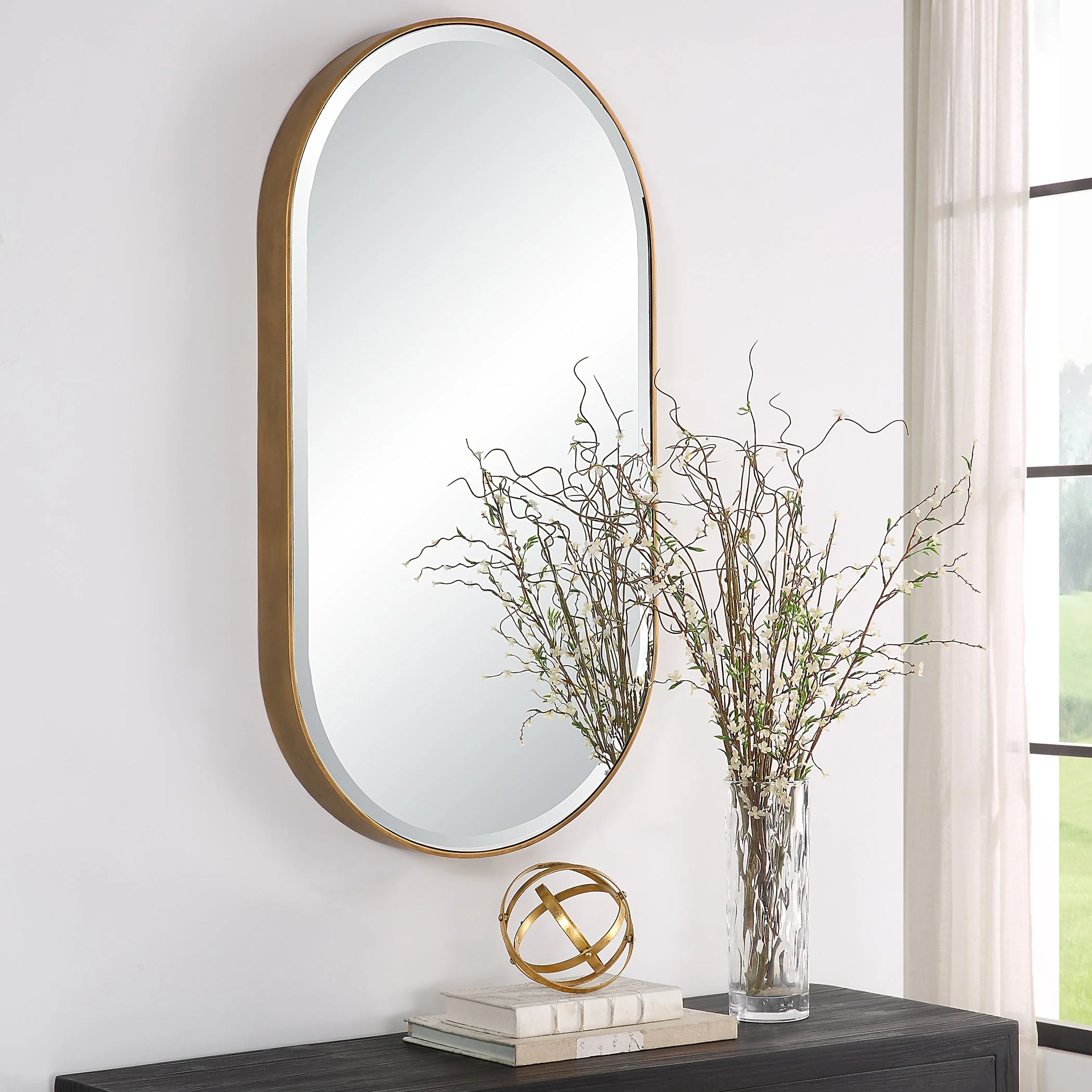 Uttermost Lago Oval Gold Mirror - Image 5