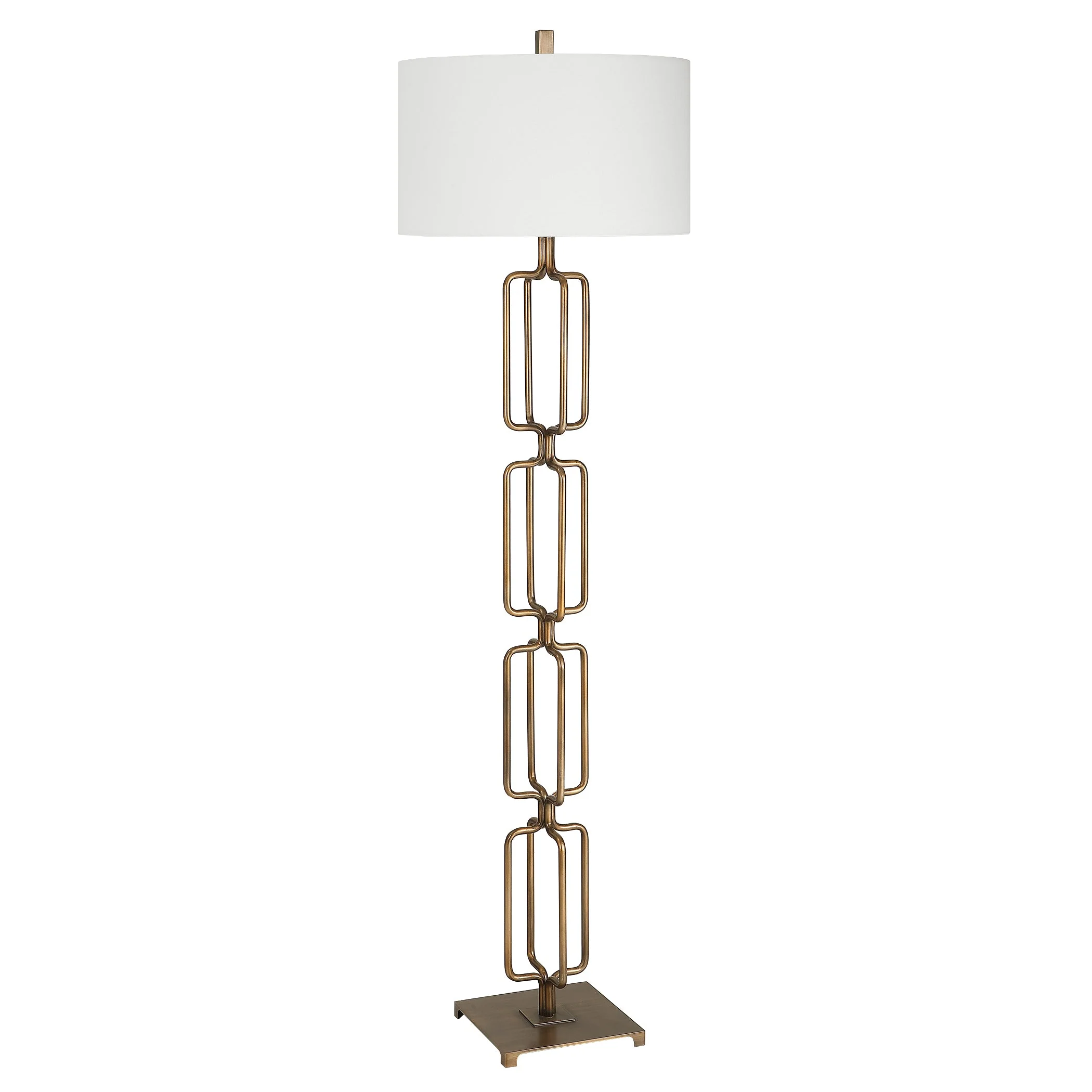Uttermost Link Brushed Gold Floor Lamp - Image 8