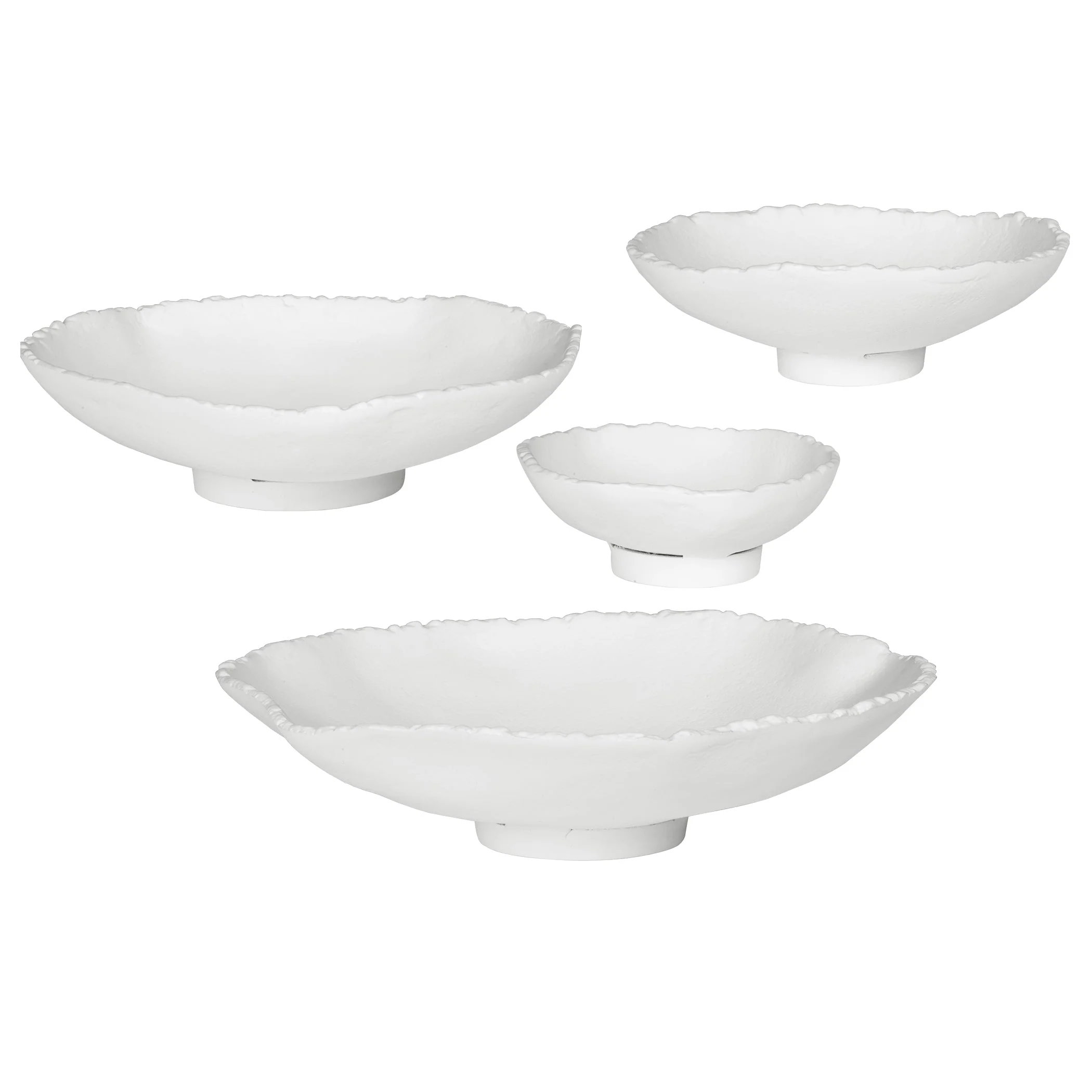 Uttermost Lucky Coins White Metal Wall Bowls, S/4 - Image 5