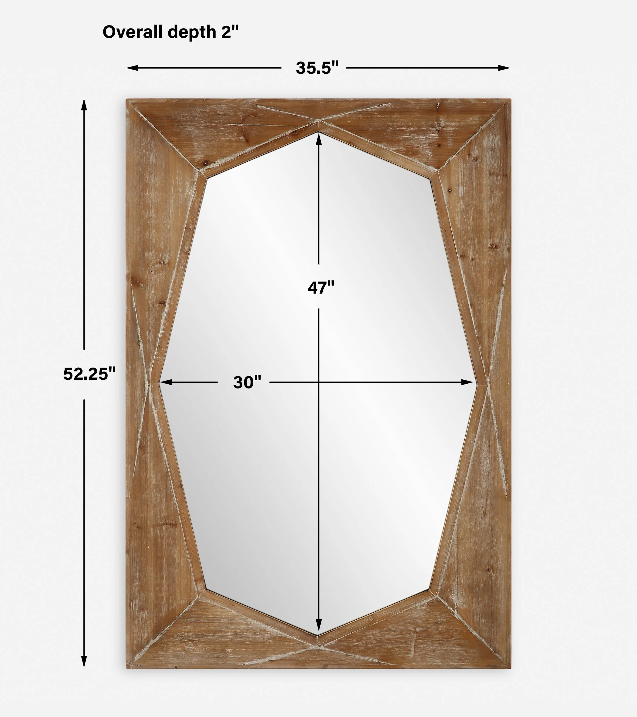 Uttermost Marquise Natural Wood Mirror - Image 3