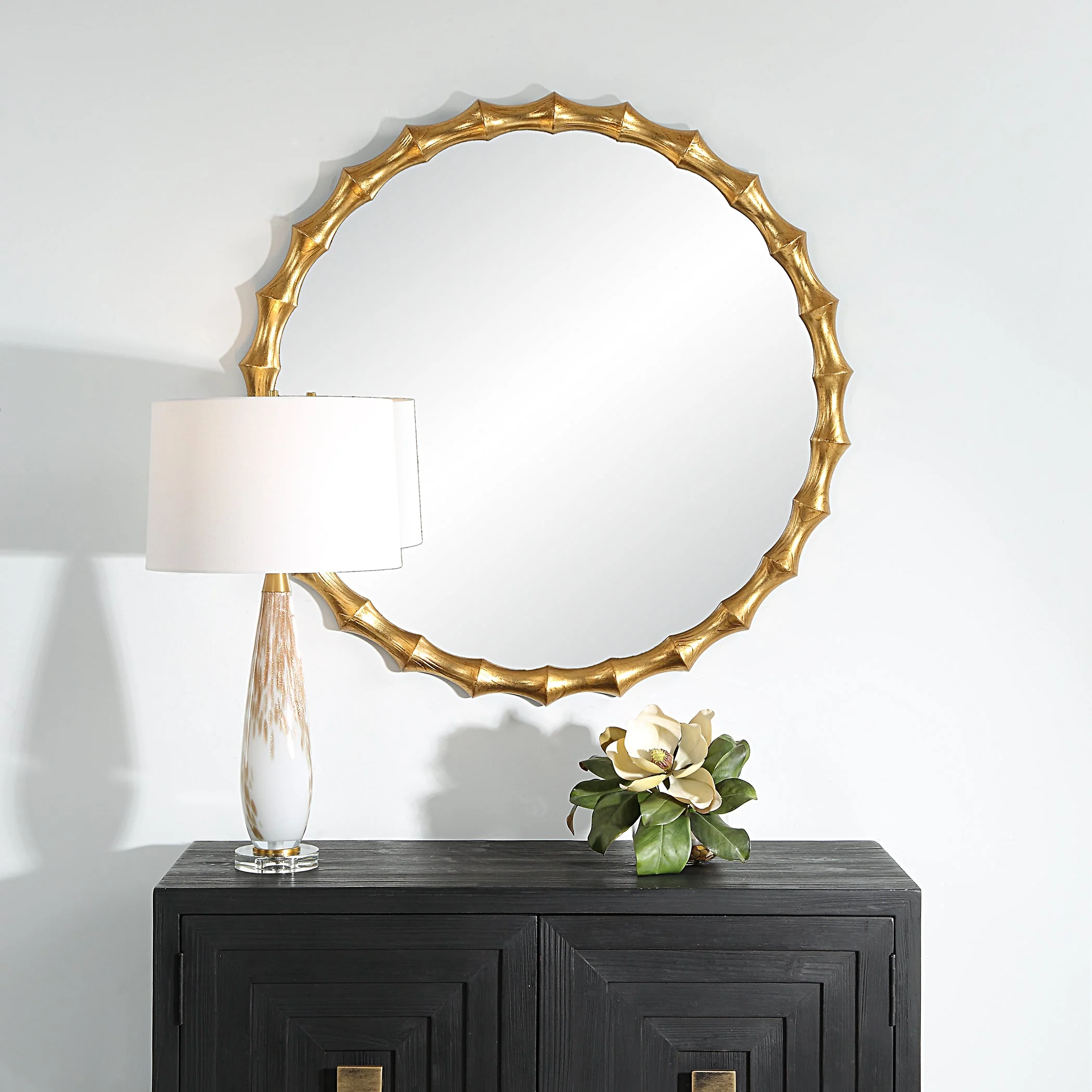 Uttermost Nacala Round Gold Mirror - Image 2
