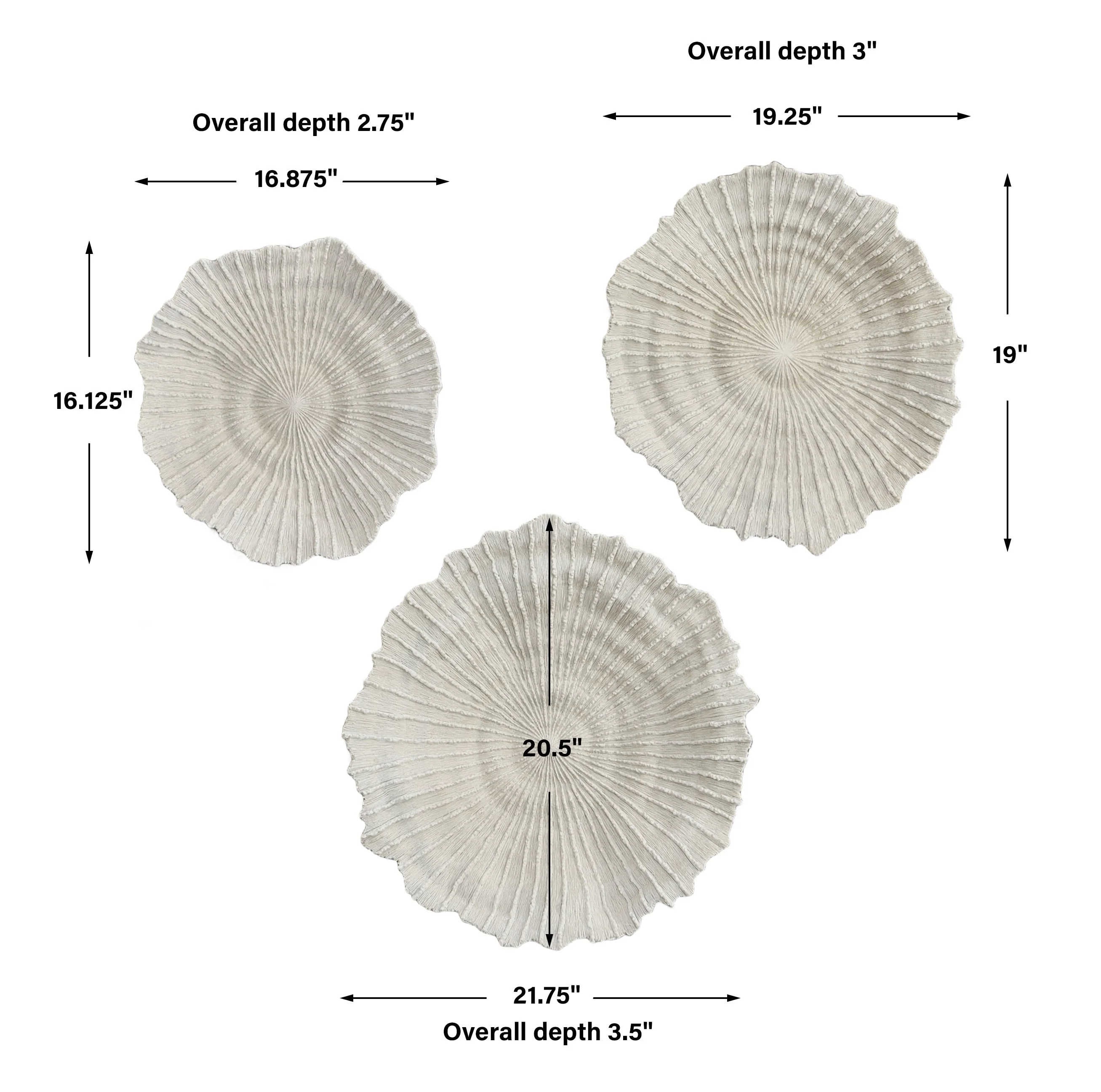 Uttermost Ocean Gems Coral Wall Decor, Set/3 - Image 8