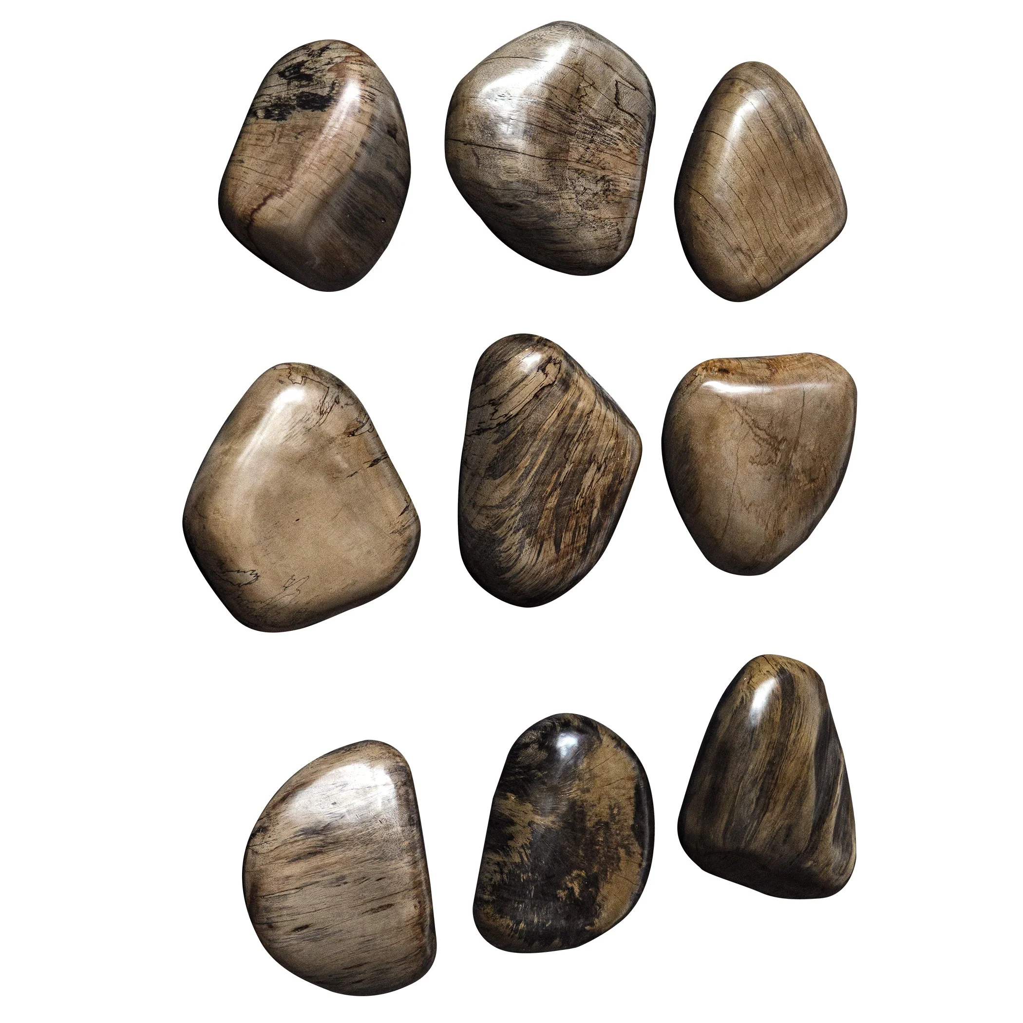 Uttermost Pebbles Walnut Wood Wall Décor, S/9 - Image 6