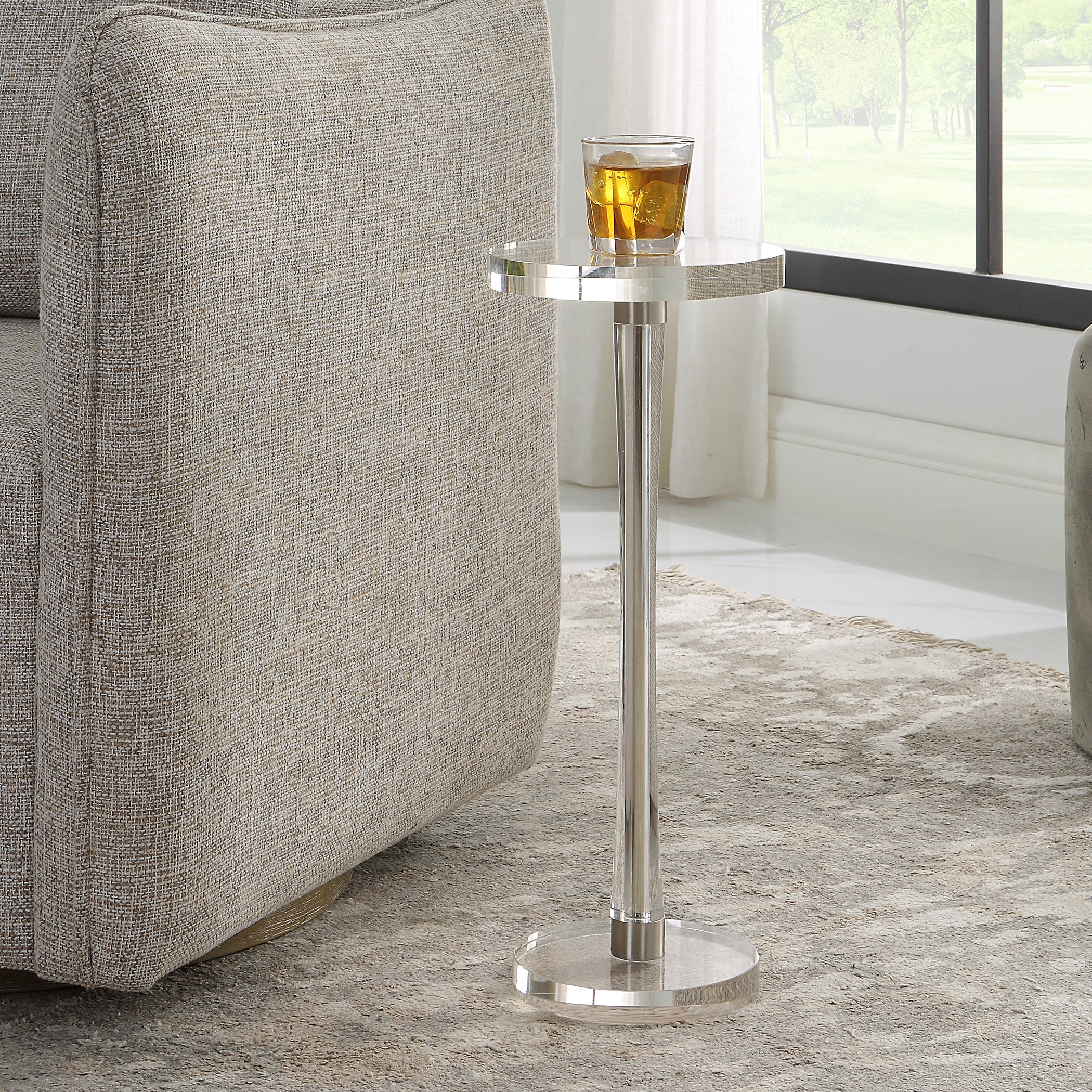Uttermost Pria Crystal Drink Table - Image 2