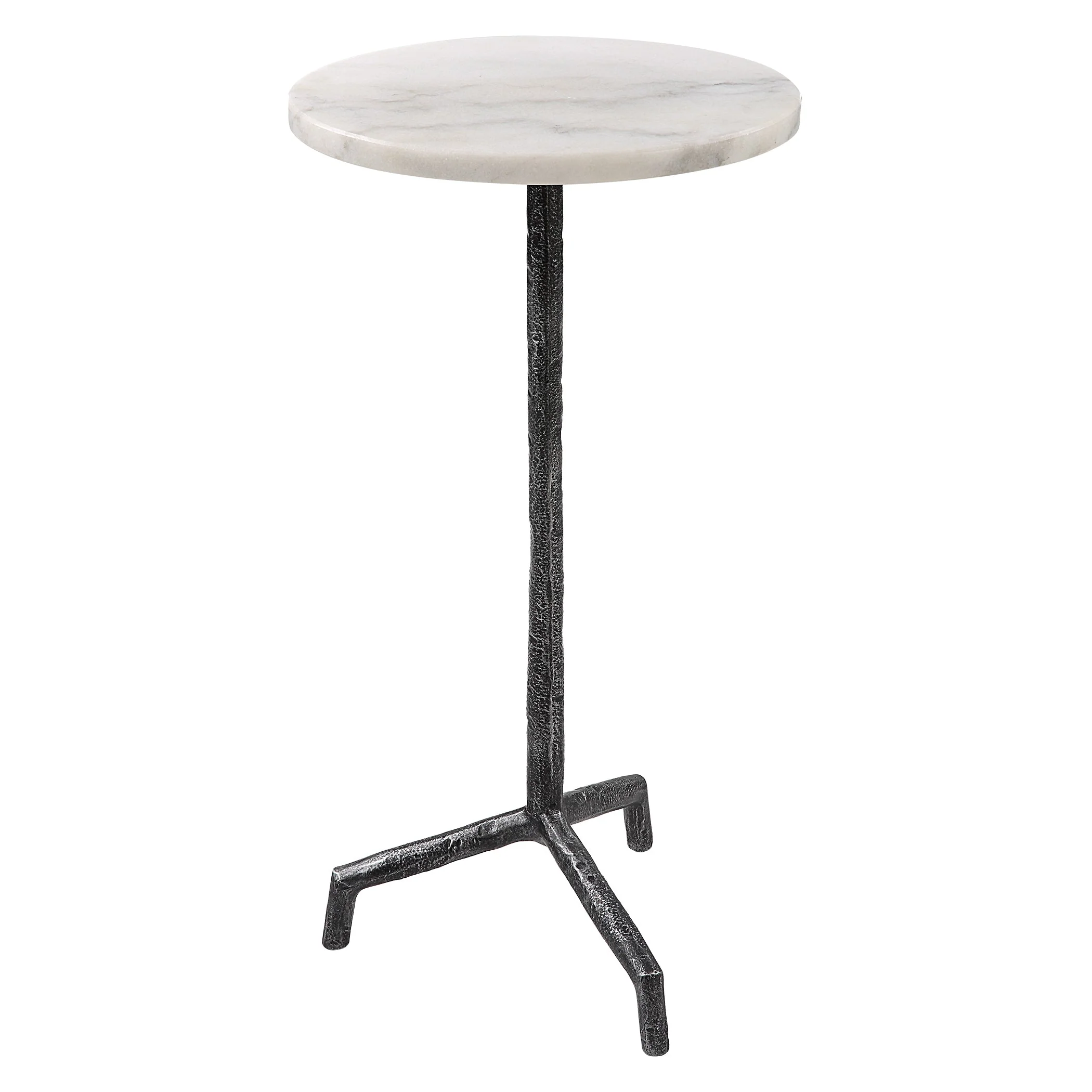 Uttermost Puritan White Marble Drink Table - Image 5