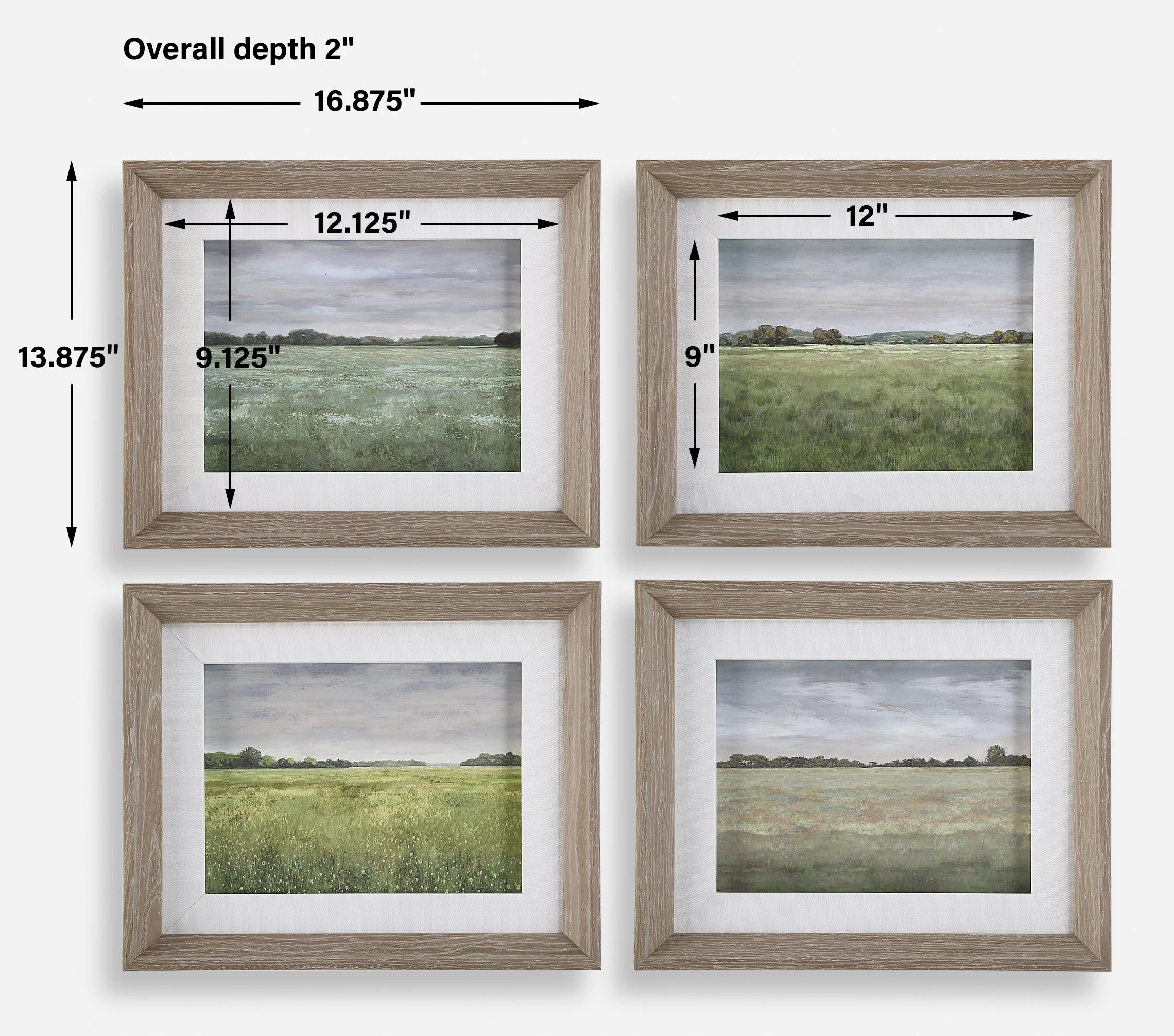 Uttermost Quiet Meadows Framed Prints, S/4 - Image 3