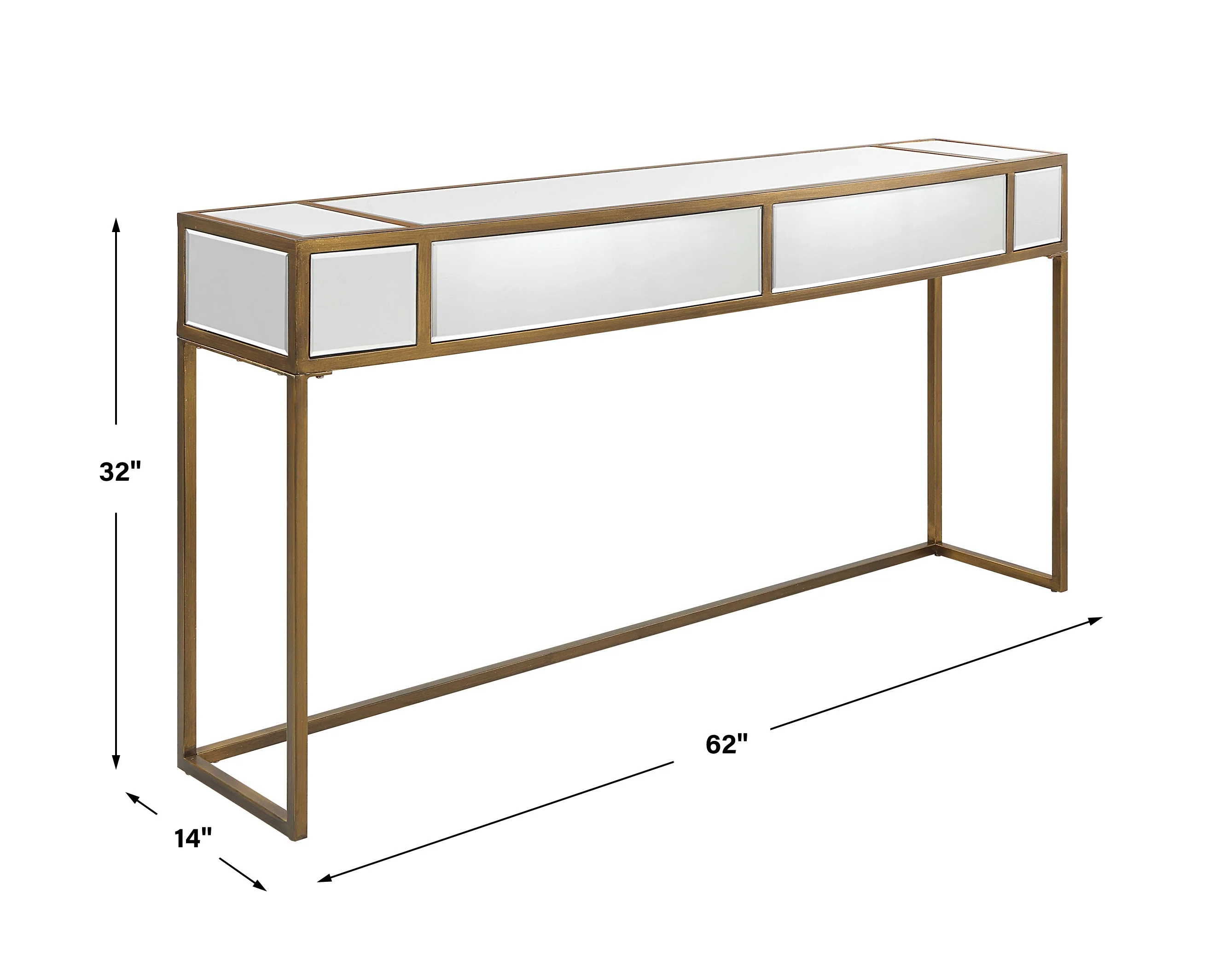 Uttermost Reflect Mirrored Console Table - Image 3