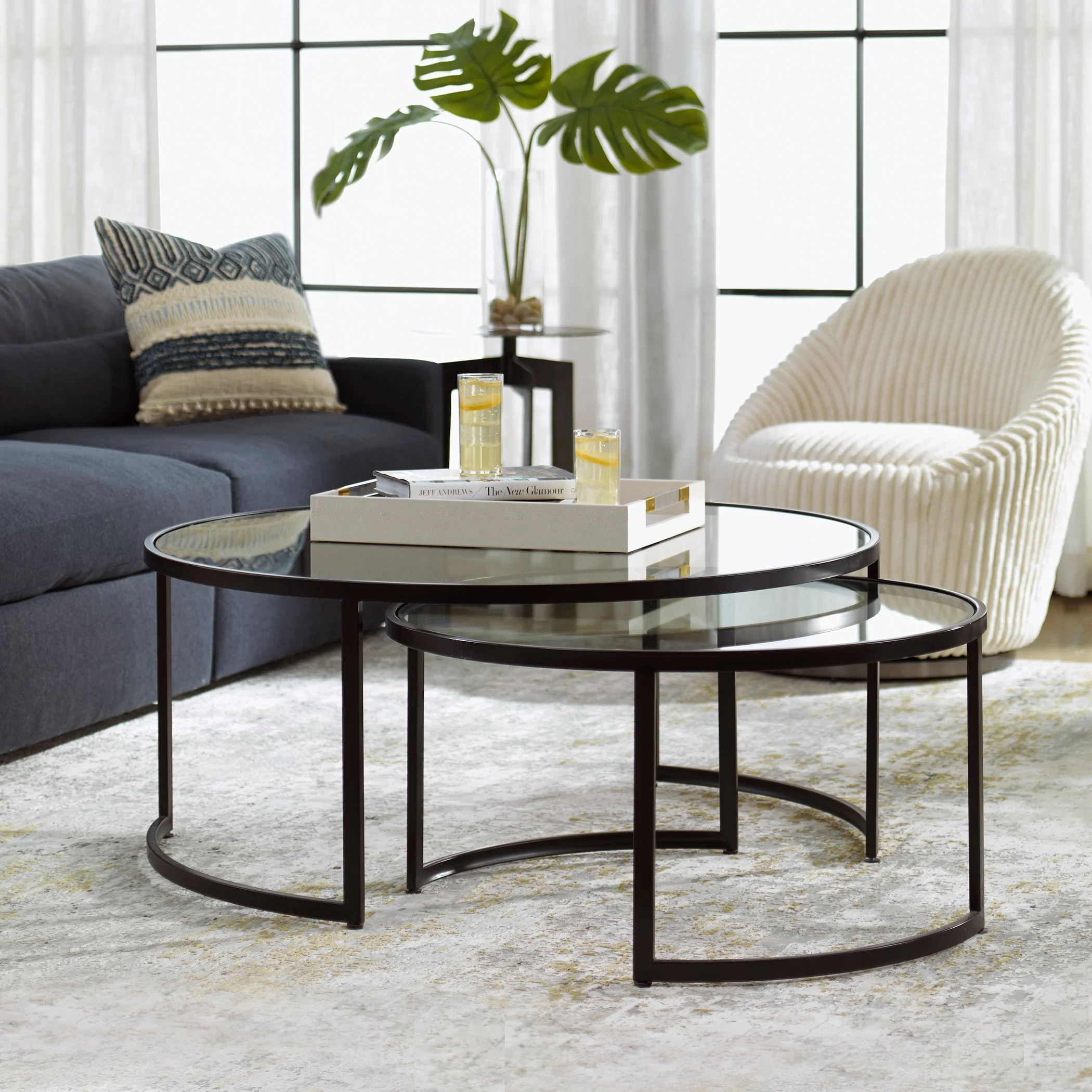 Uttermost Rhea Black Nesting Coffee Tables S/2 - Image 6
