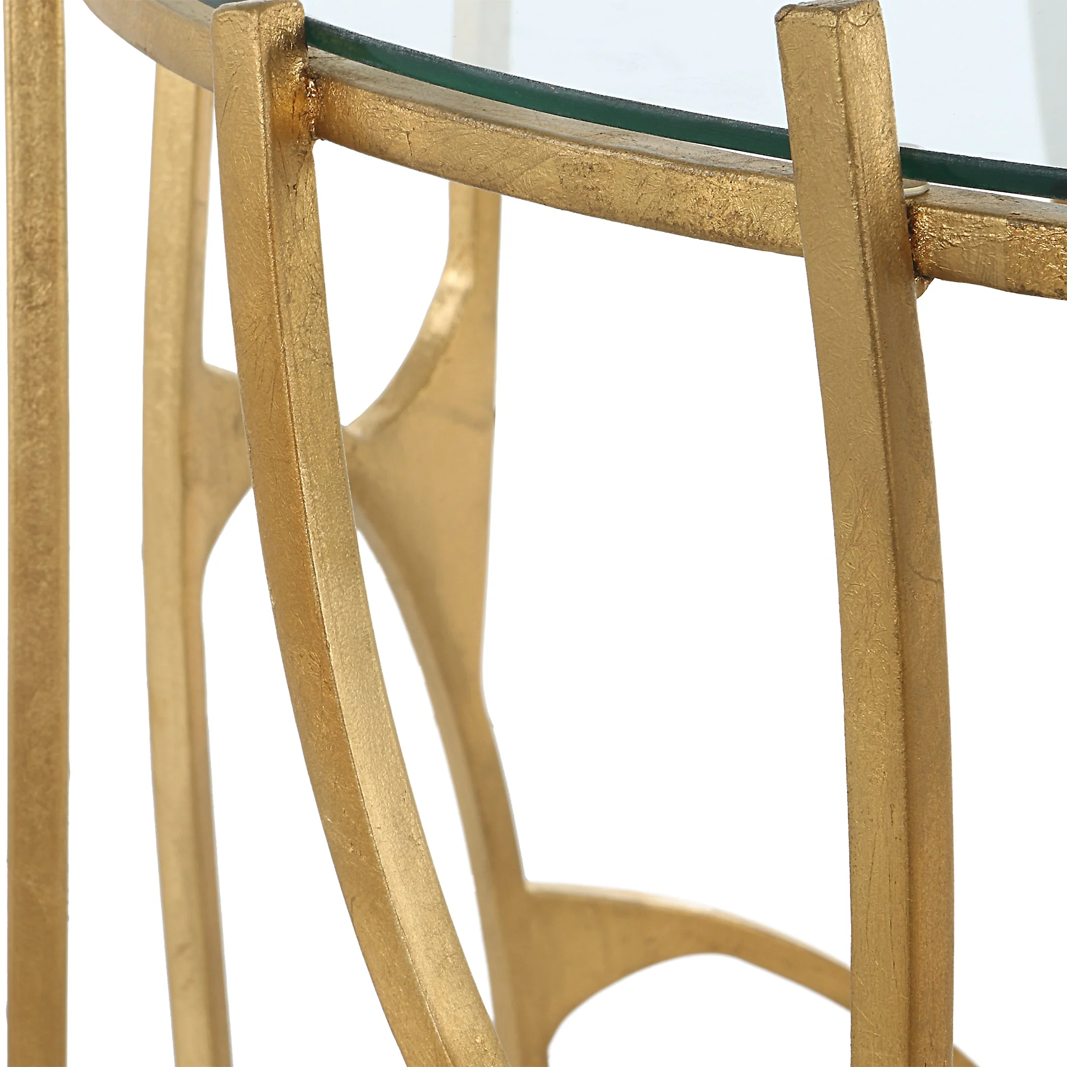 Uttermost Ritual Round Gold Side Table - Image 5