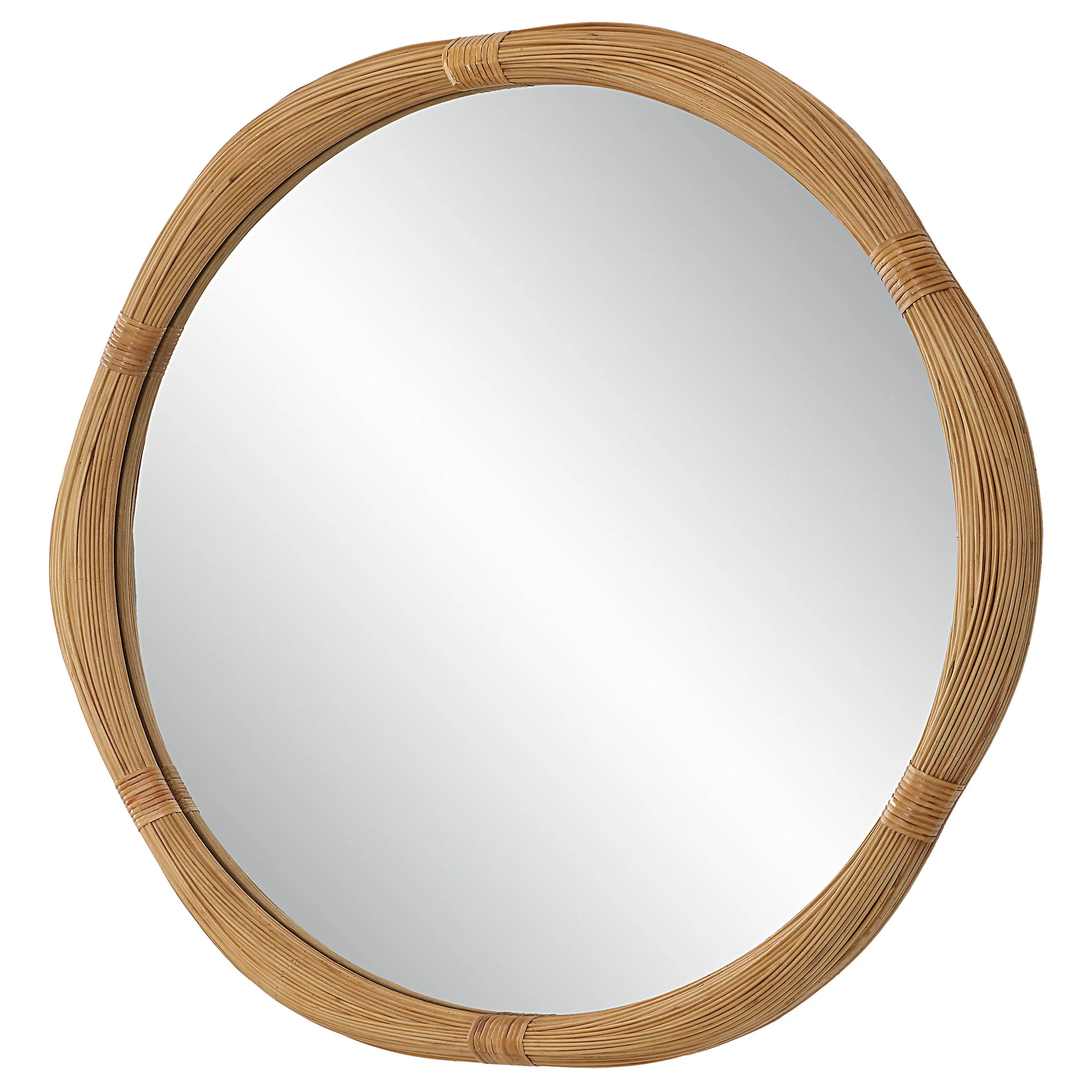 Uttermost Salina Round Bamboo Mirror - Image 5